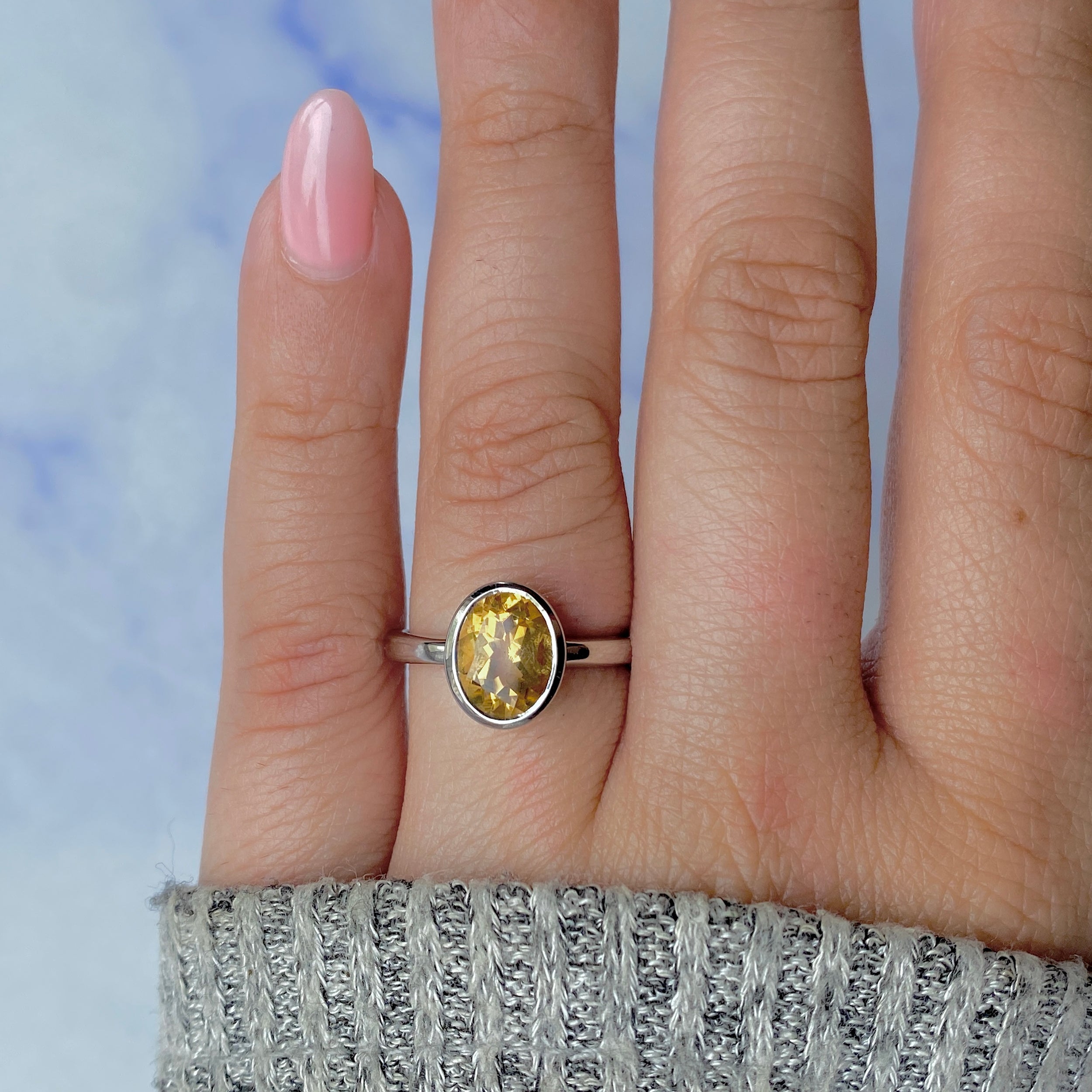 Citrine Ring-(CIT-SR-251.)