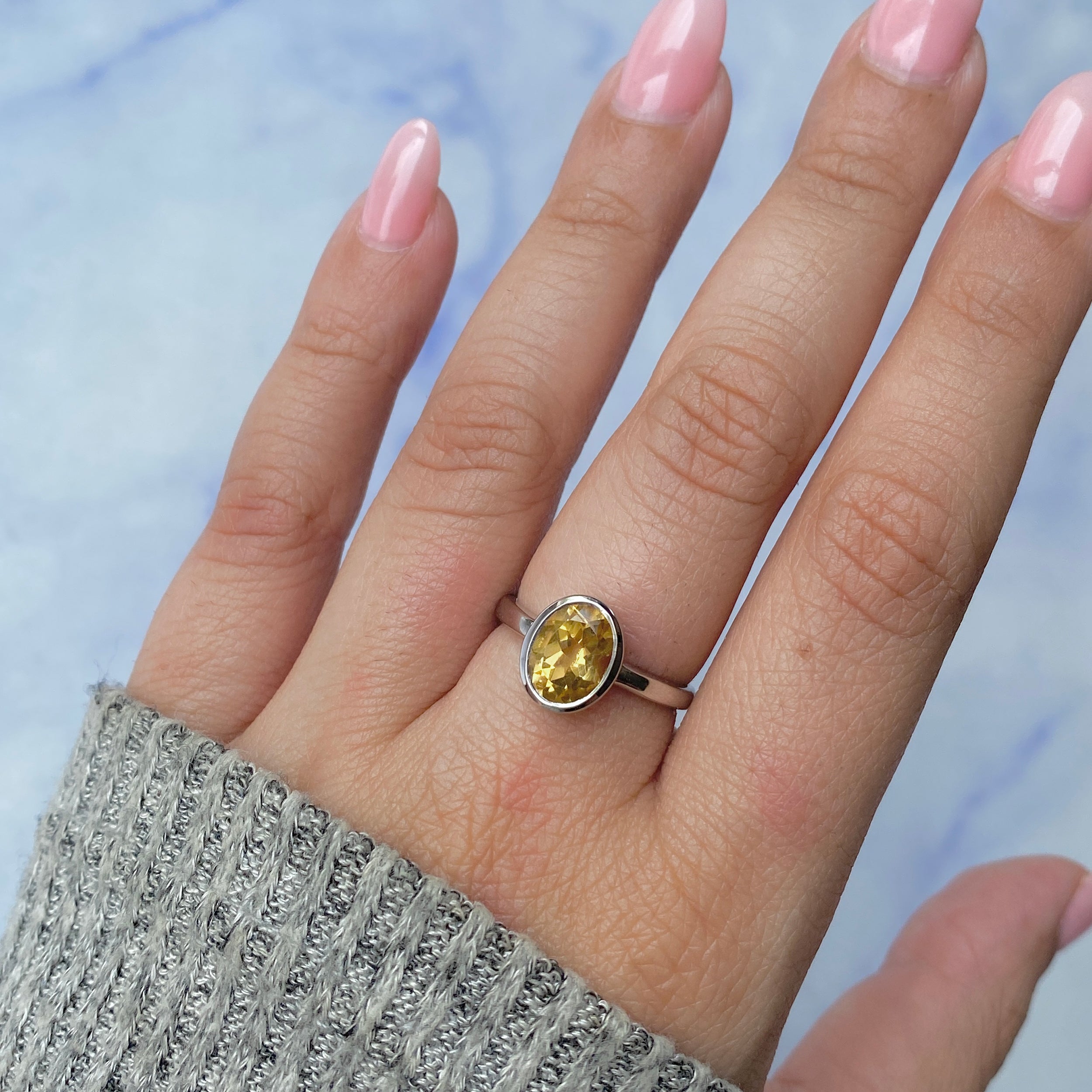 Citrine Ring-(CIT-SR-251.)