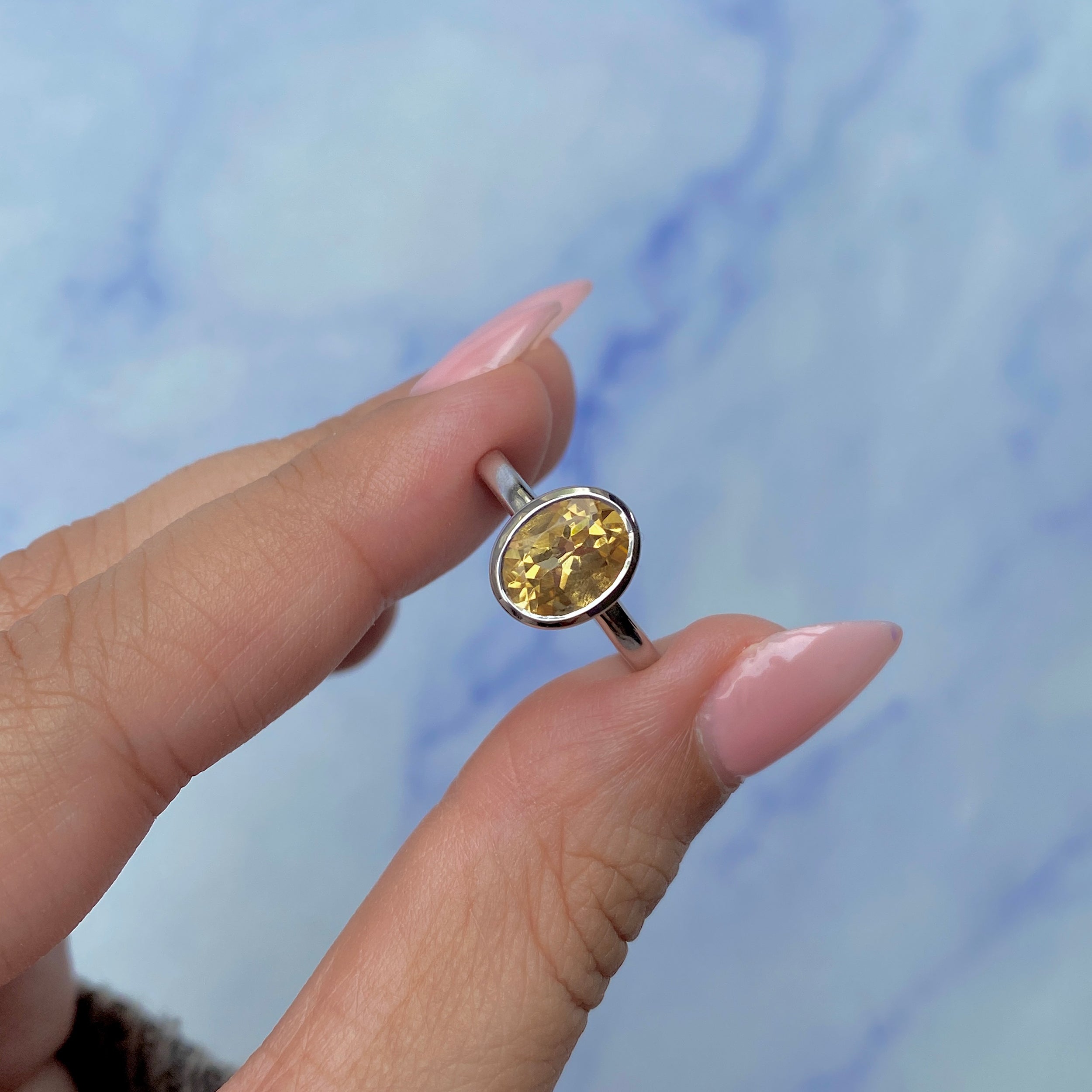 Citrine Ring-(CIT-SR-251.)