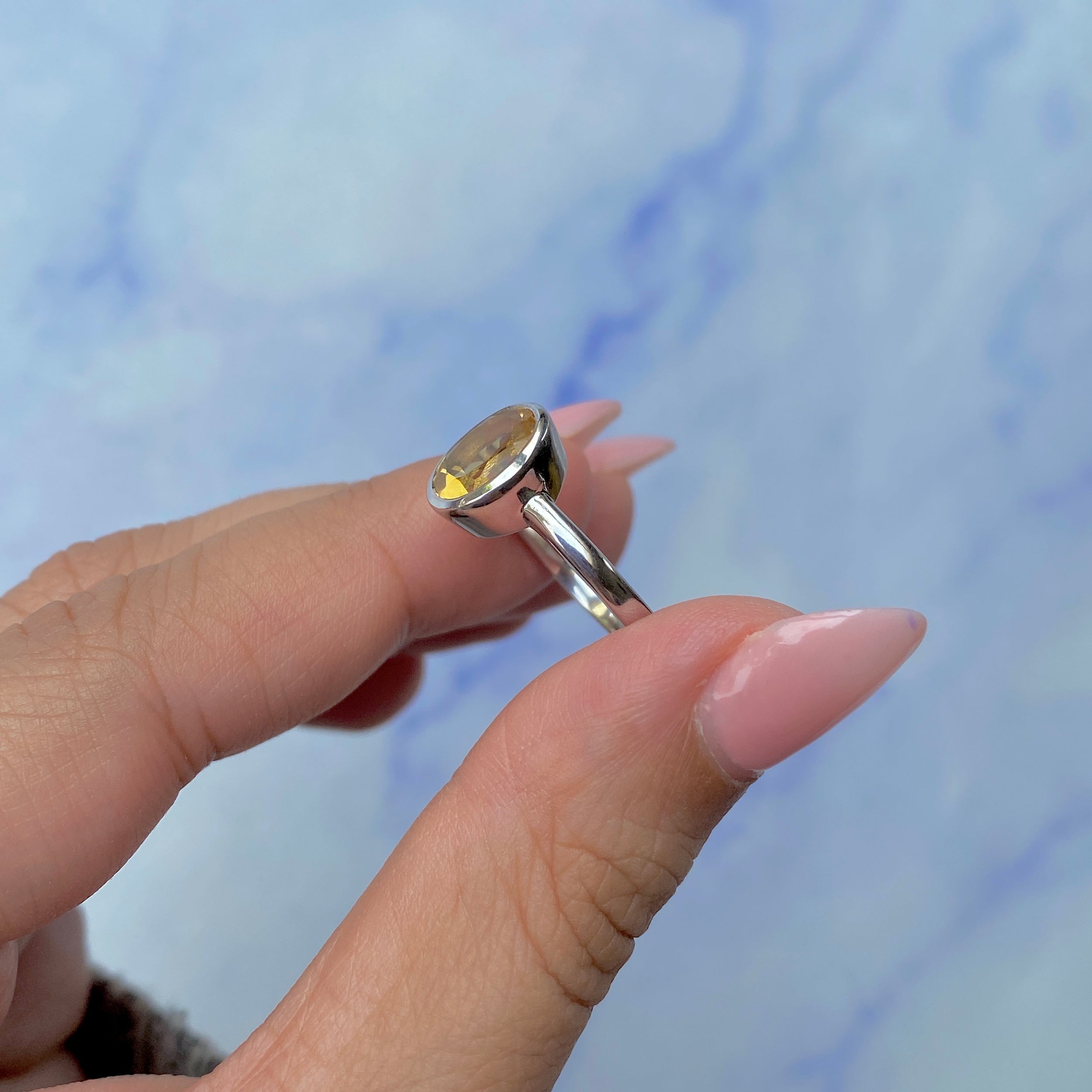 Citrine Ring-(CIT-SR-251.)