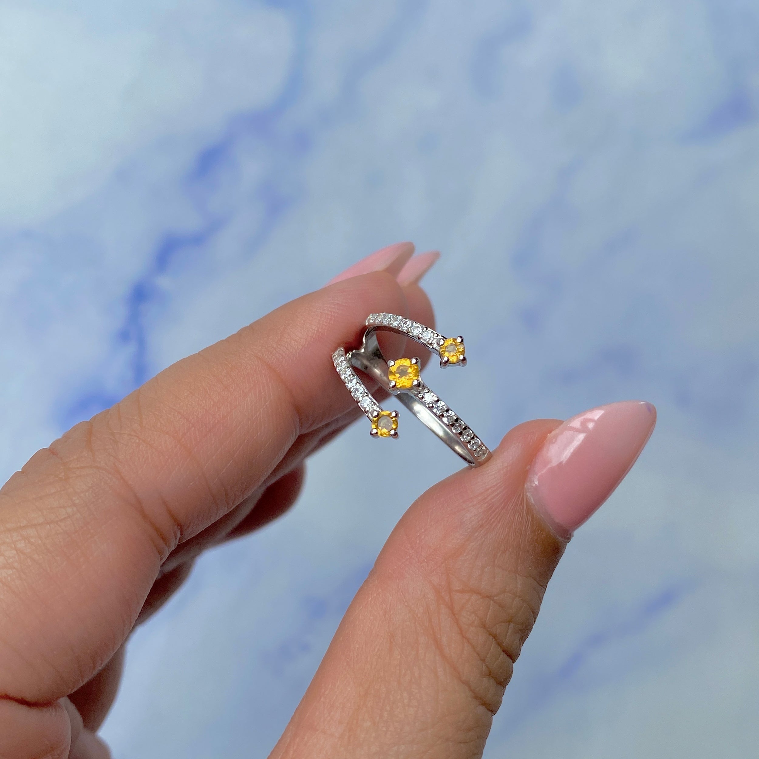 Citrine Ring-(CIT-SR-2520.)