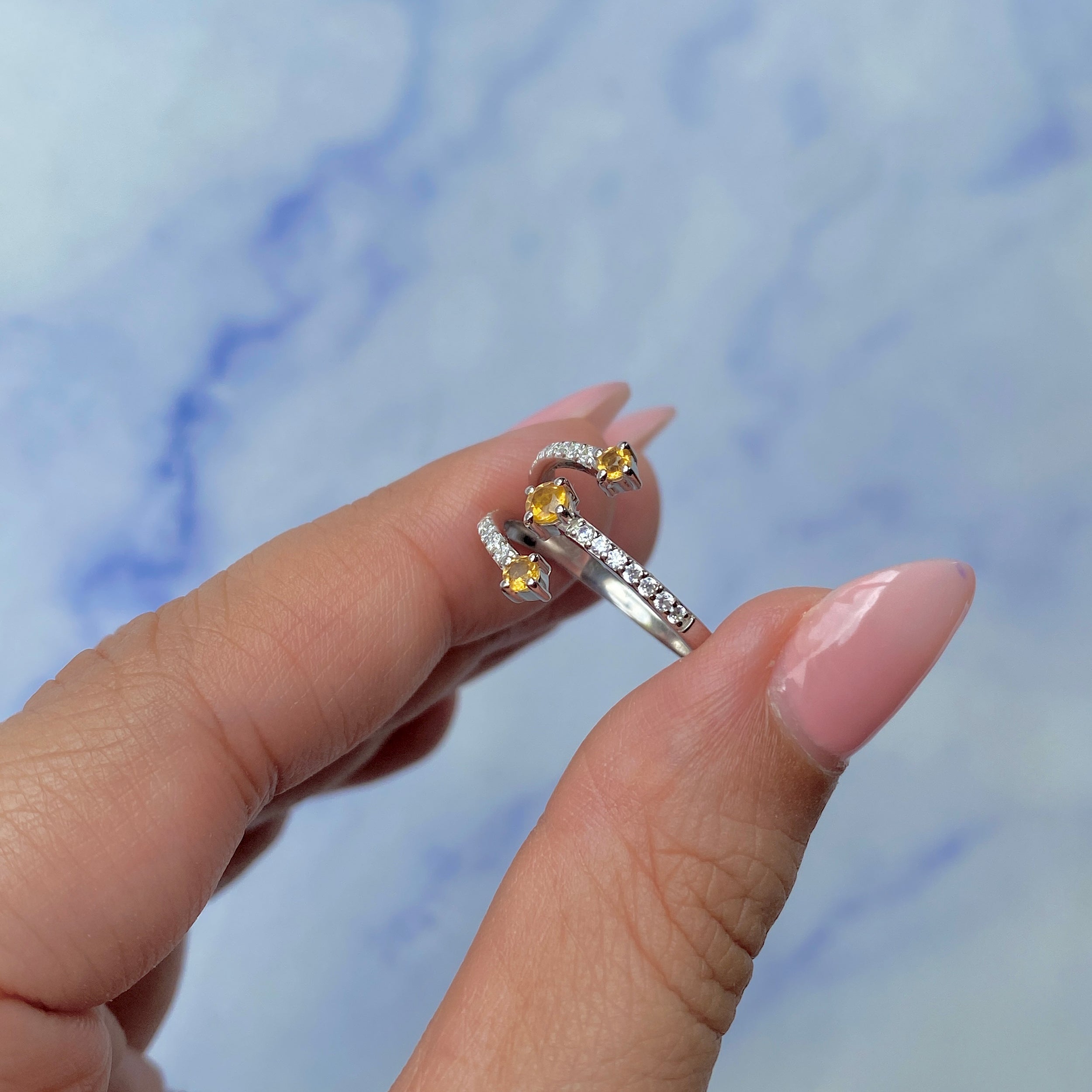 Citrine Ring-(CIT-SR-2520.)