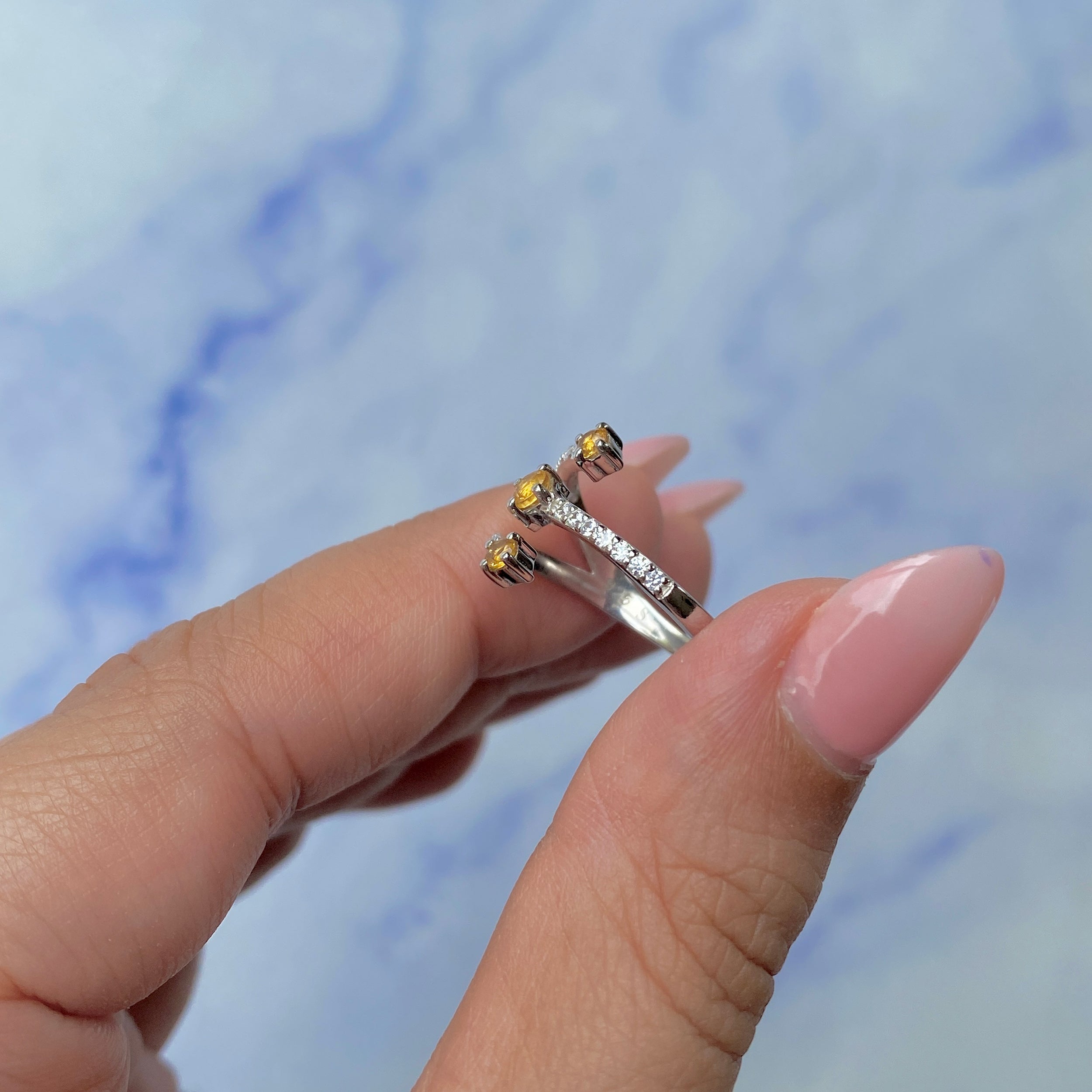 Citrine Ring-(CIT-SR-2520.)