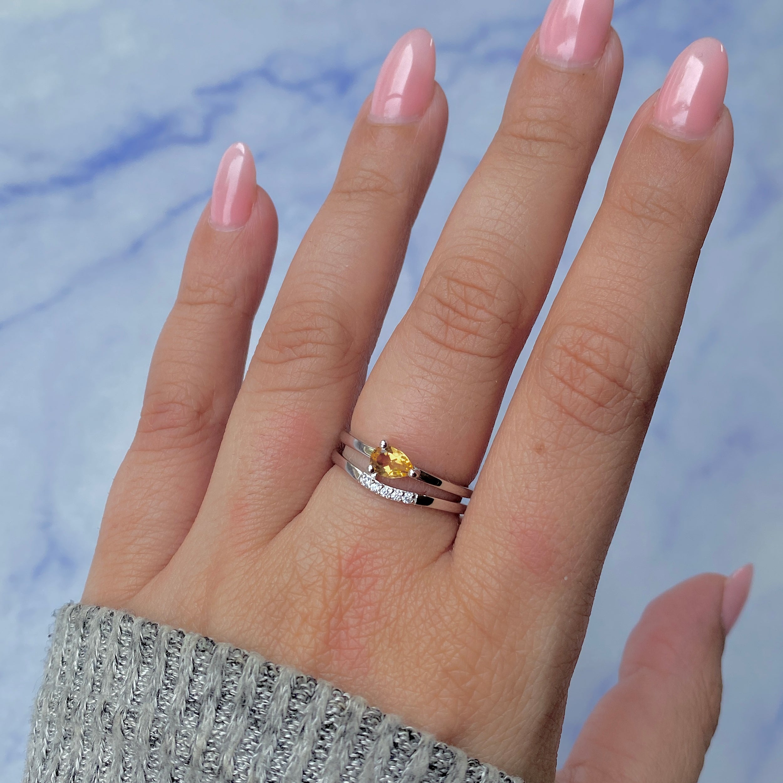 Citrine Ring-(CIT-SR-2862.)