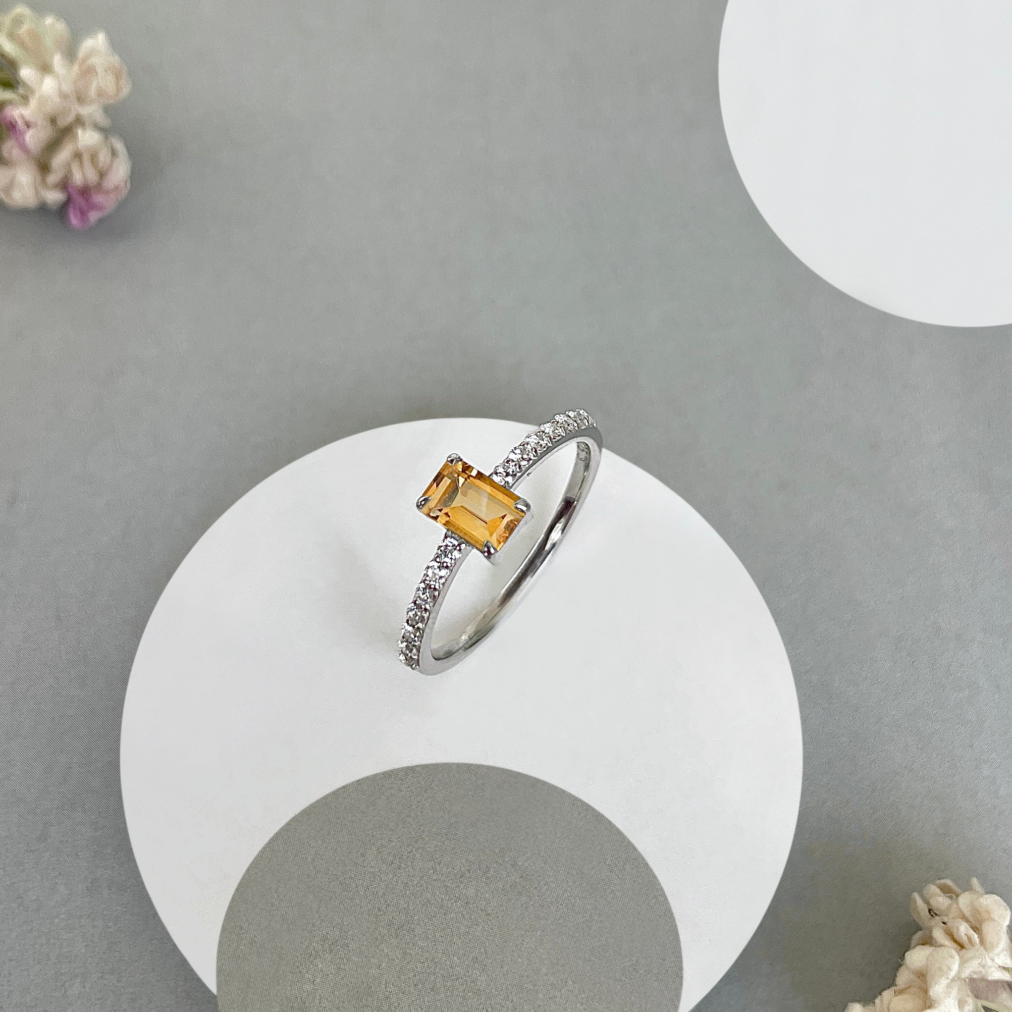 Citrine Ring-(CIT-SR-3118.)