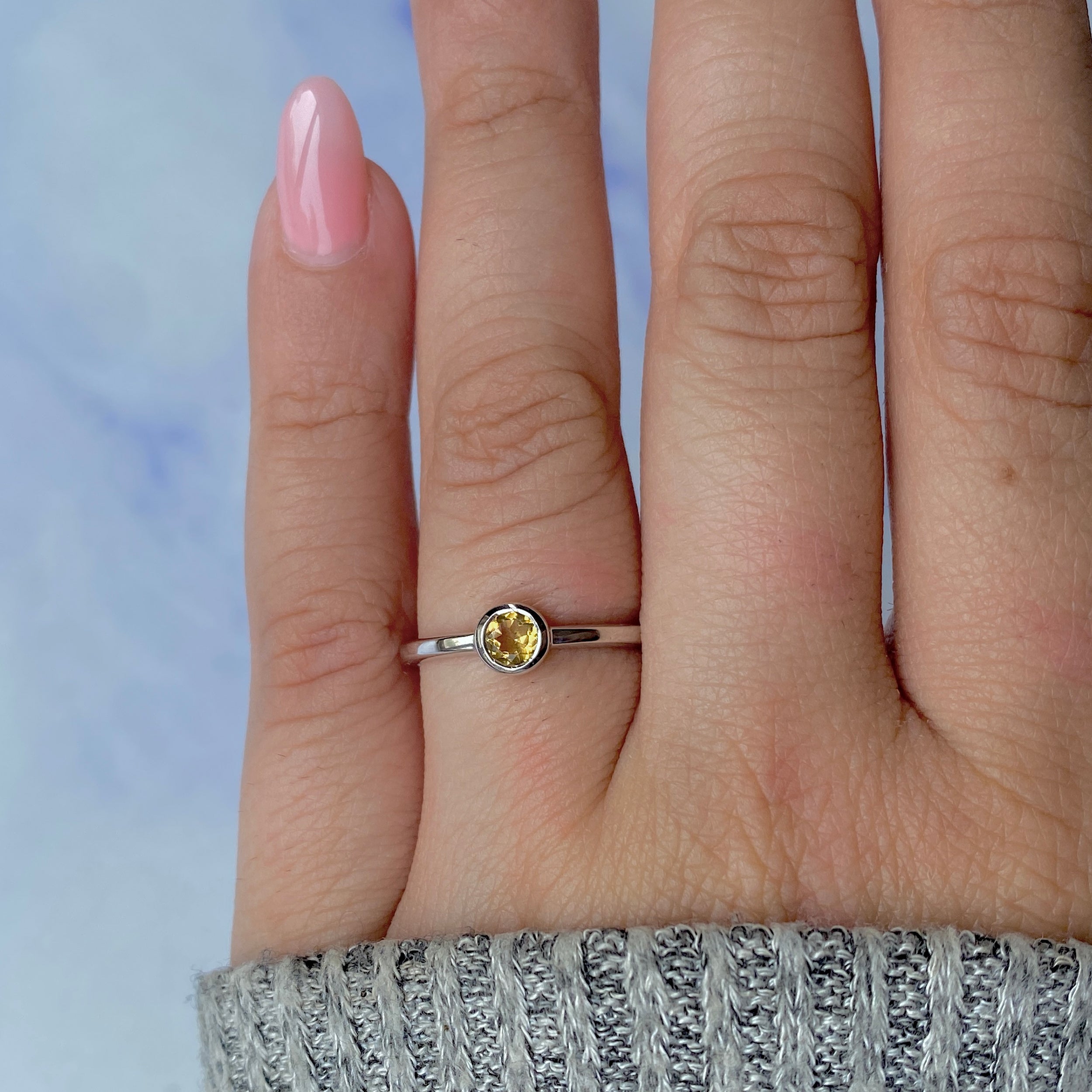 Citrine Ring-(CIT-SR-3229.)