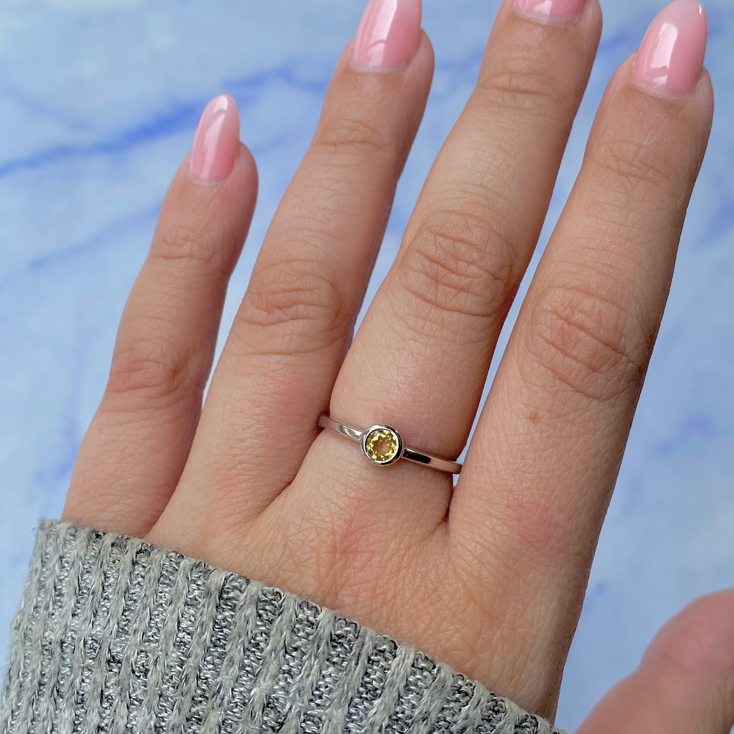 Citrine Ring-(CIT-SR-3229.)