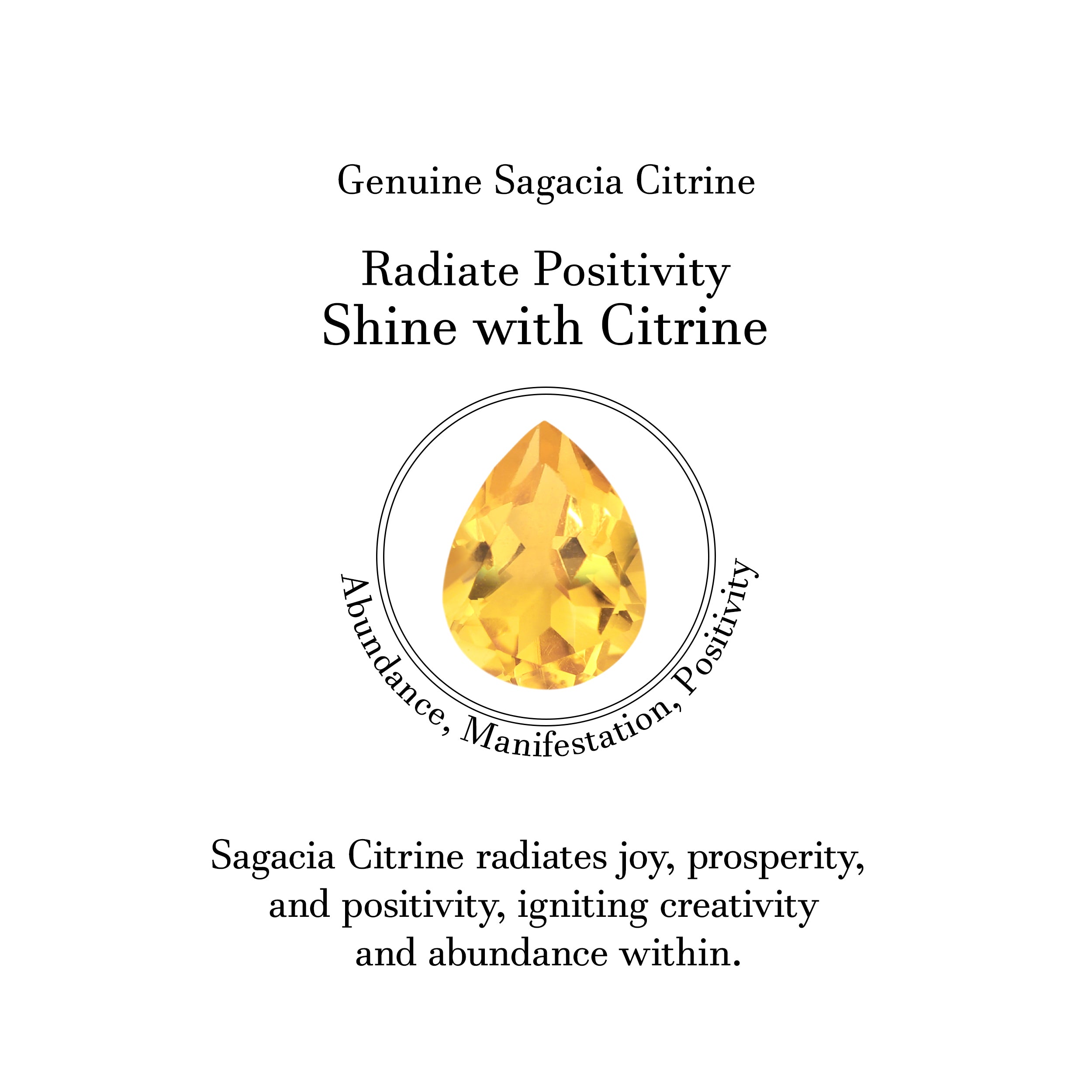 Citrine & White Topaz Pendant-(CIT-SP-1165.)