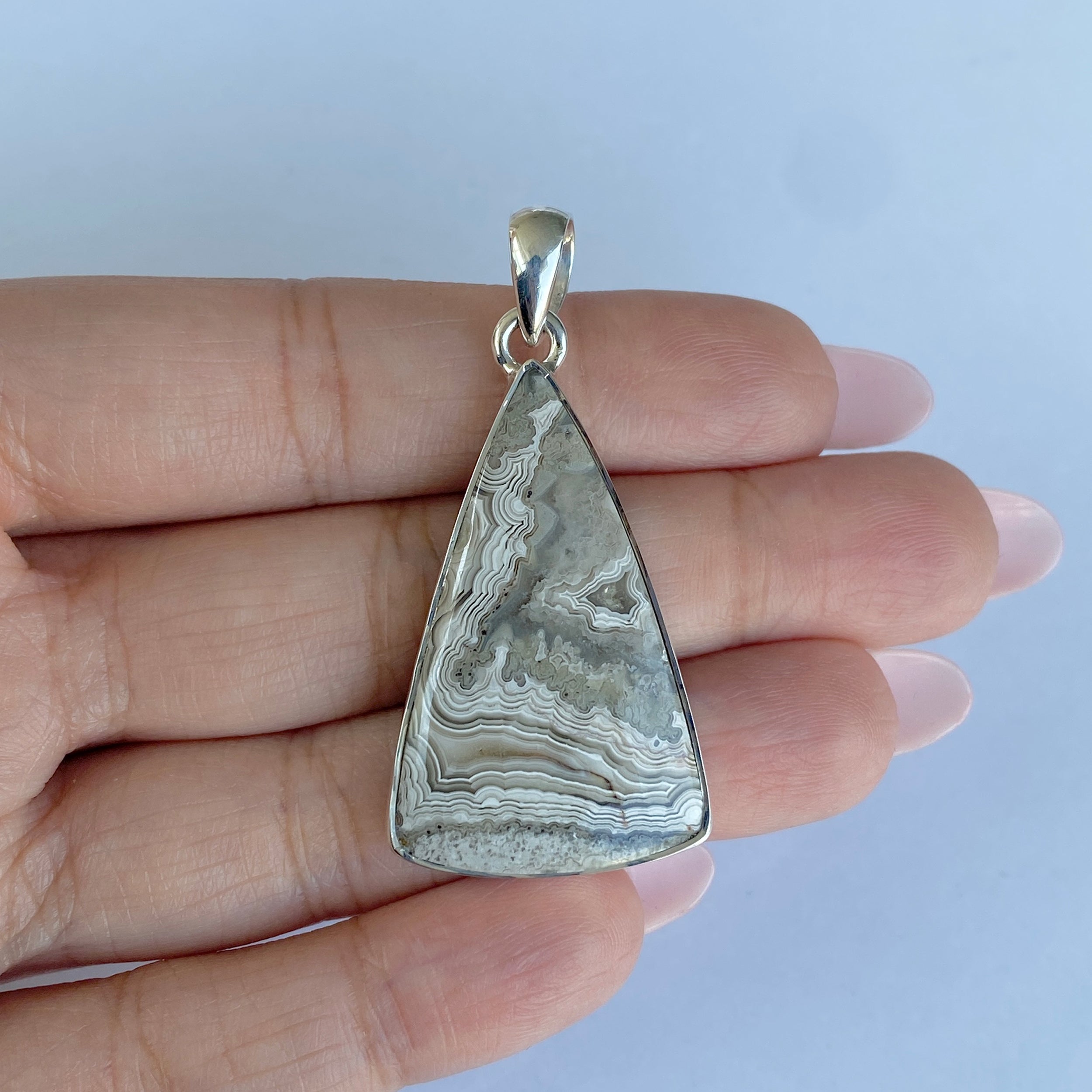 Crazy Lace Agate Pendant-(CLA-P-18.)