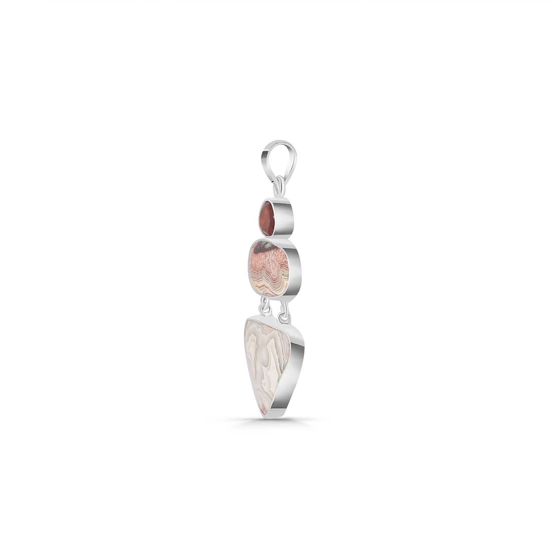 Crazy Lace Agate Pendant-(CLA-P-37.)