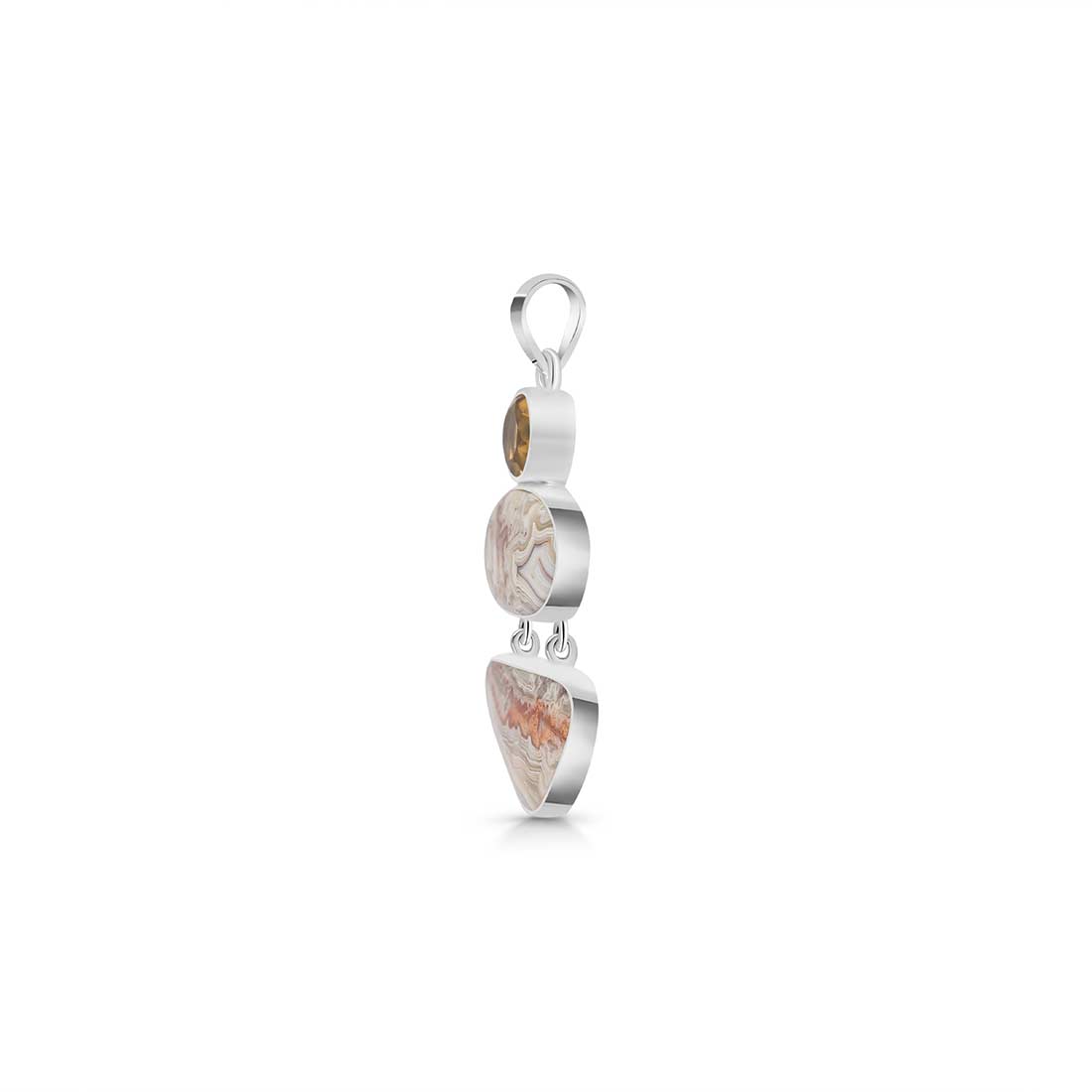 Crazy Lace Agate Pendant-(CLA-P-41.)