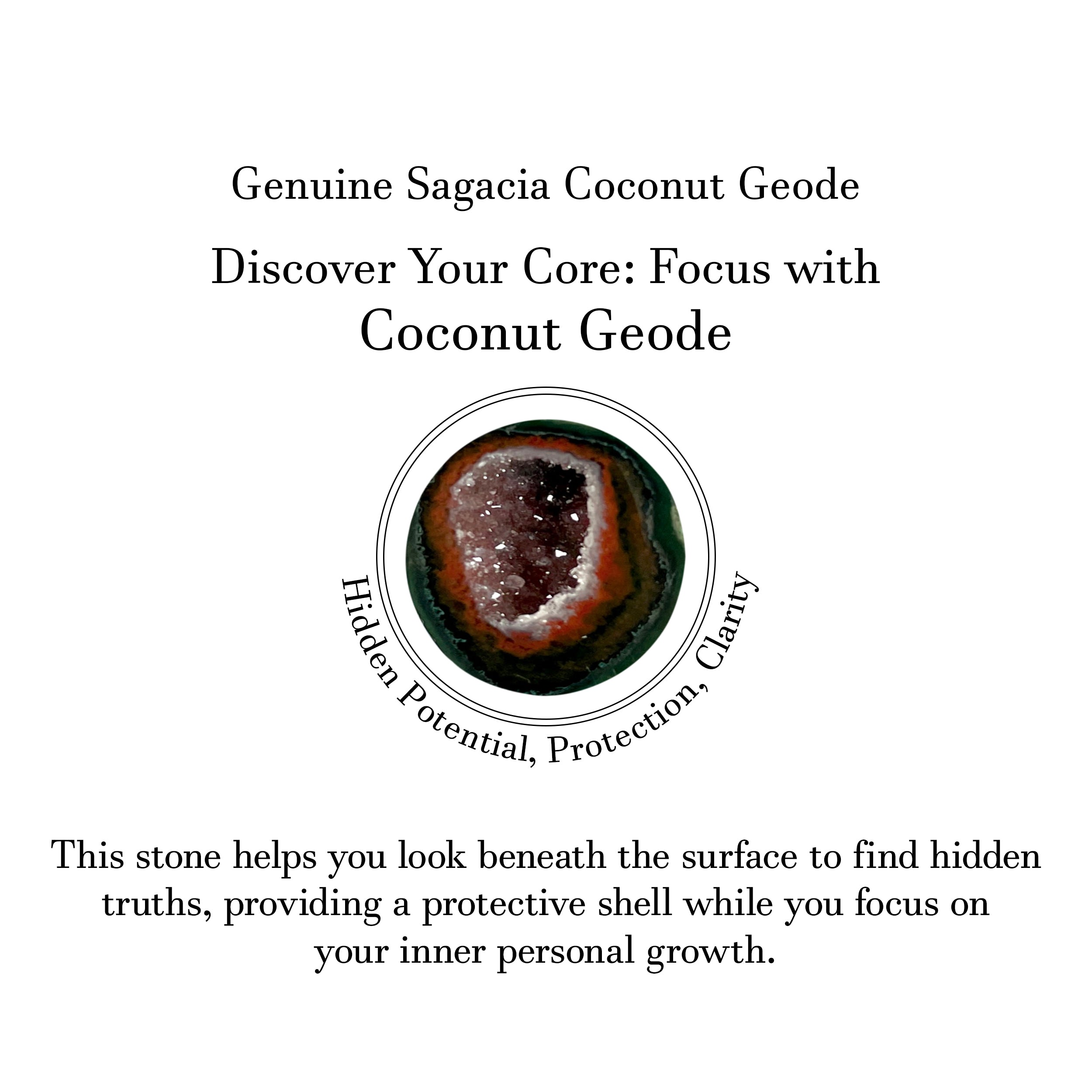 Coconut Geode Pendant-(CCG-P-10.)