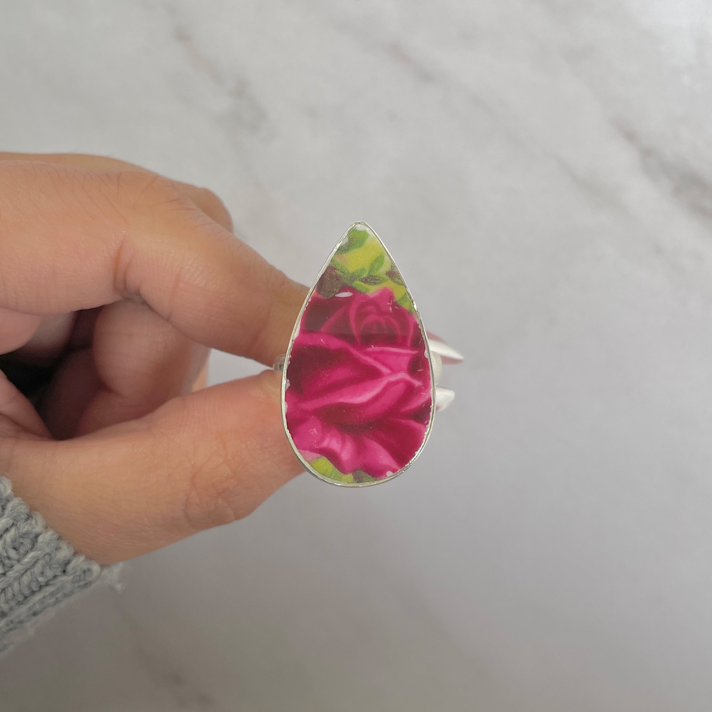 Ceramic Art Ring-(CRA-R-15.)