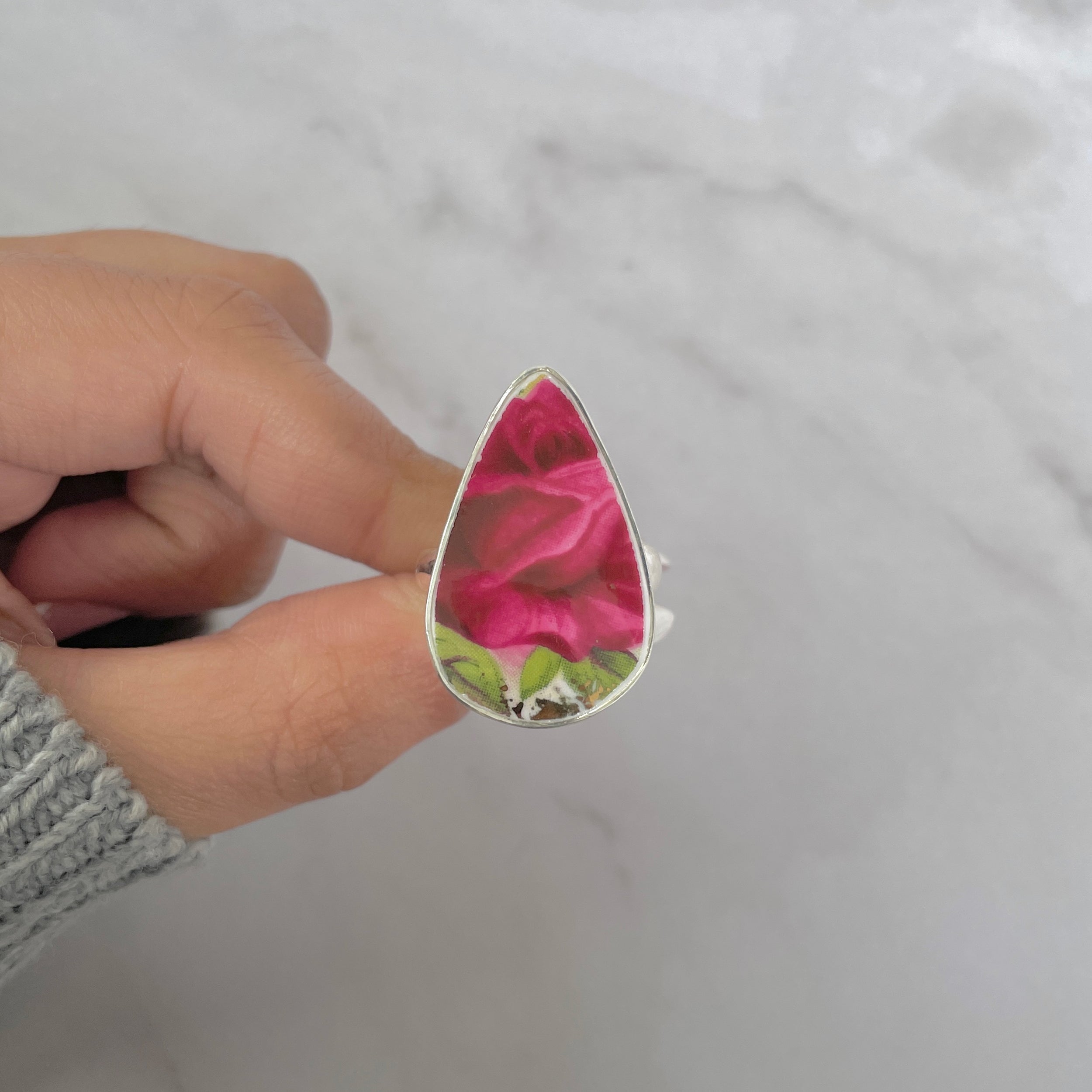 Ceramic Art Ring-(CRA-R-18.)