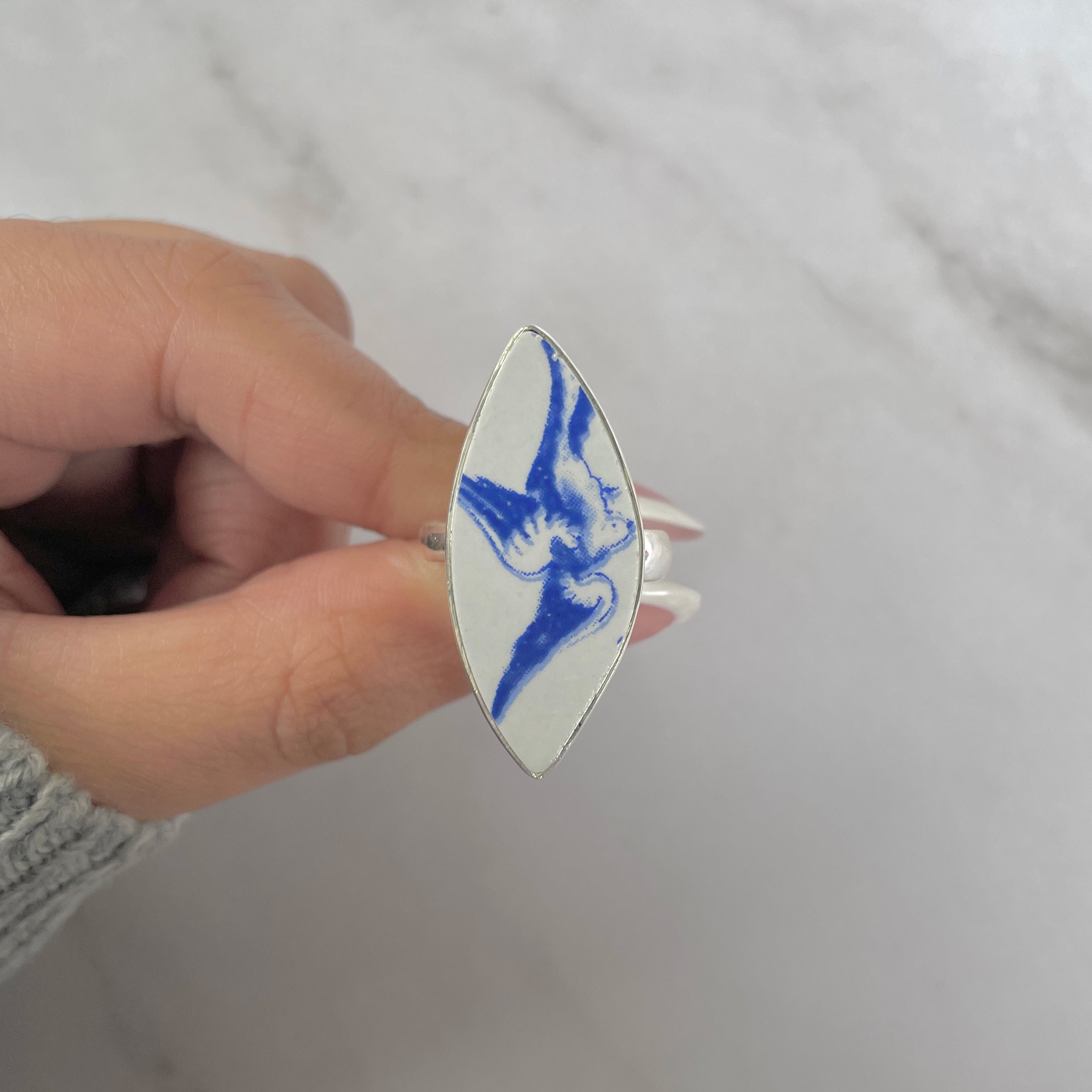 Ceramic Art Ring-(CRA-R-19.)