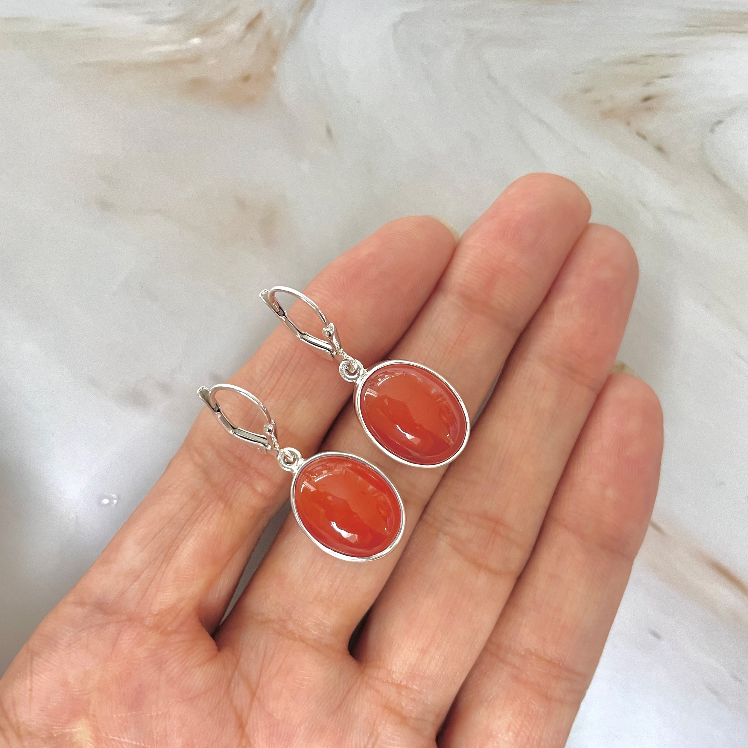 Carnelian Earring-(CRL-E-2.)