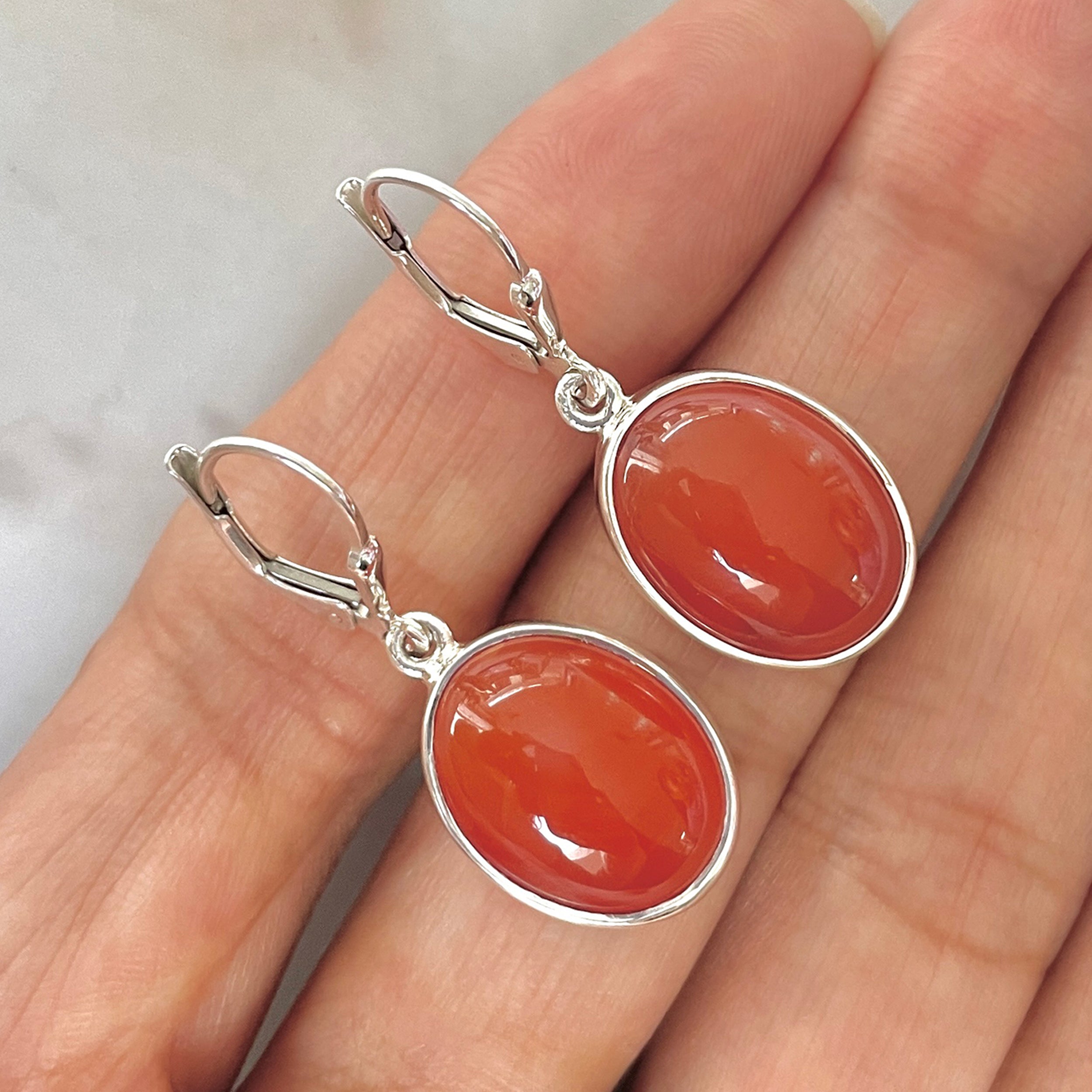 Carnelian Earring-(CRL-E-2.)