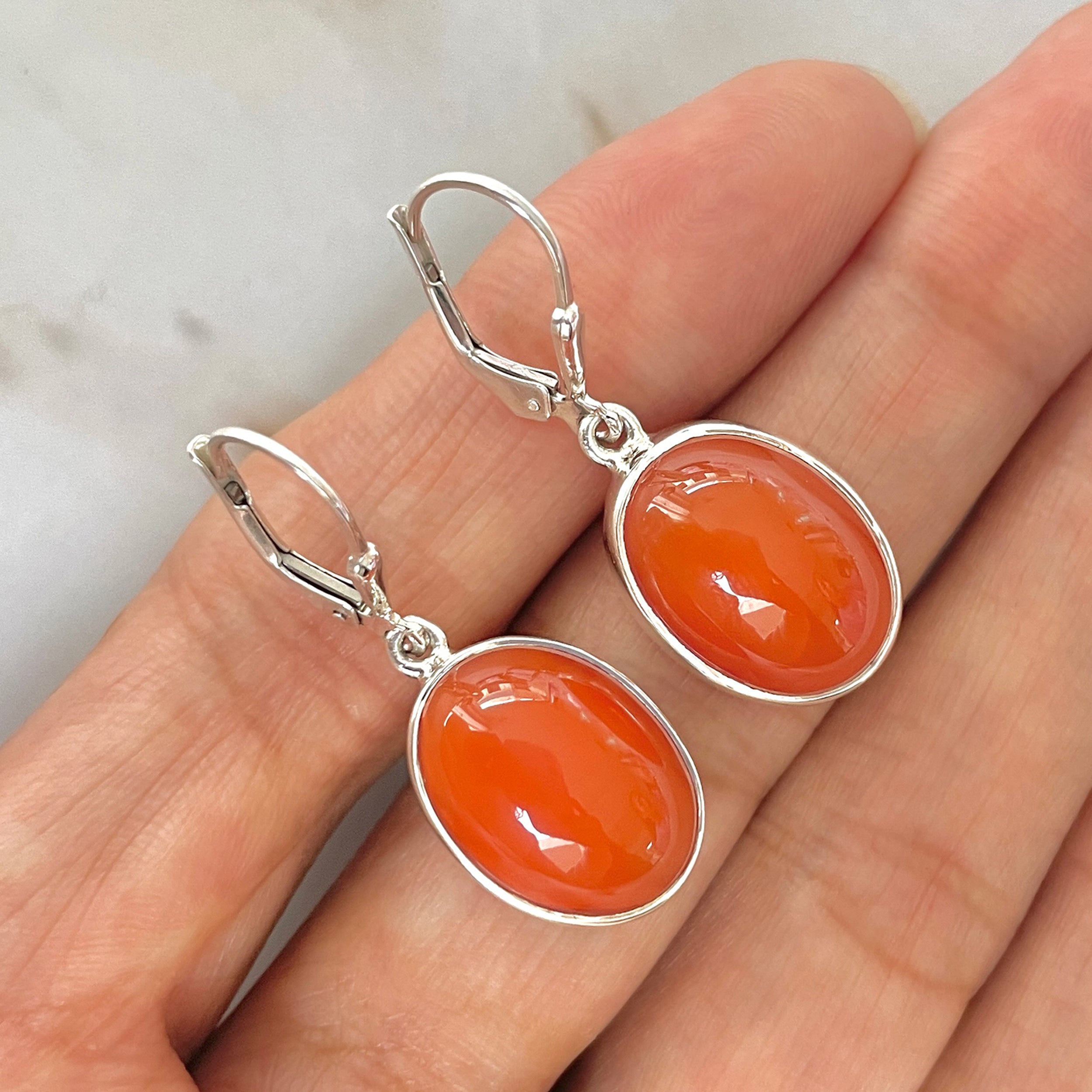 Carnelian Earring-(CRL-E-3.)