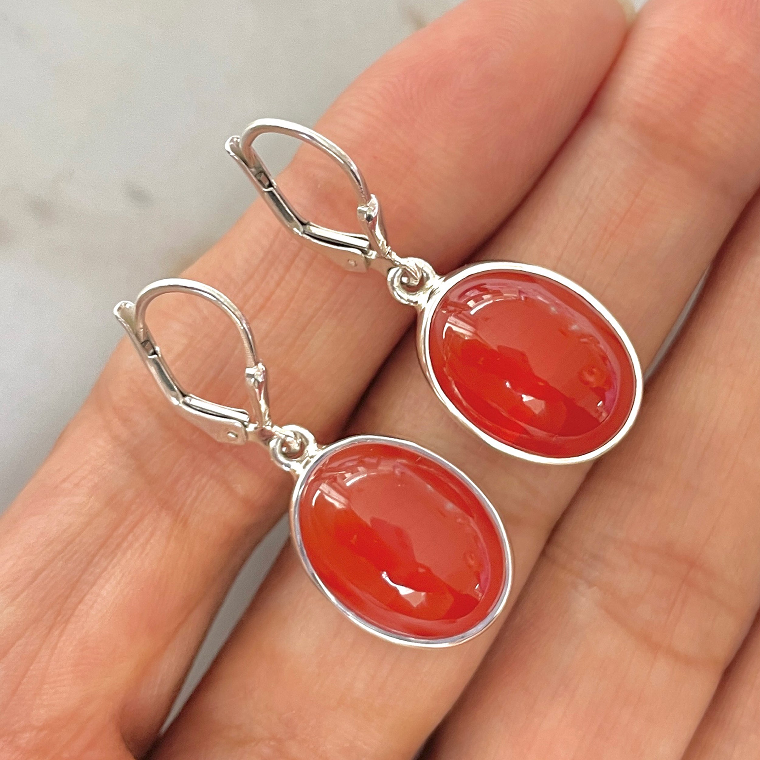 Carnelian Earring-(CRL-E-5.)