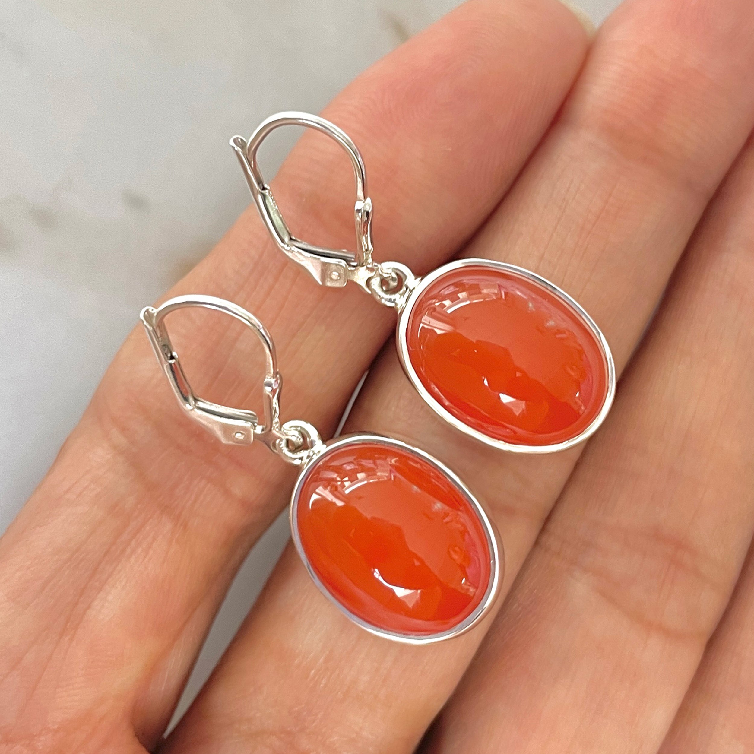 Carnelian Earring-(CRL-E-6.)