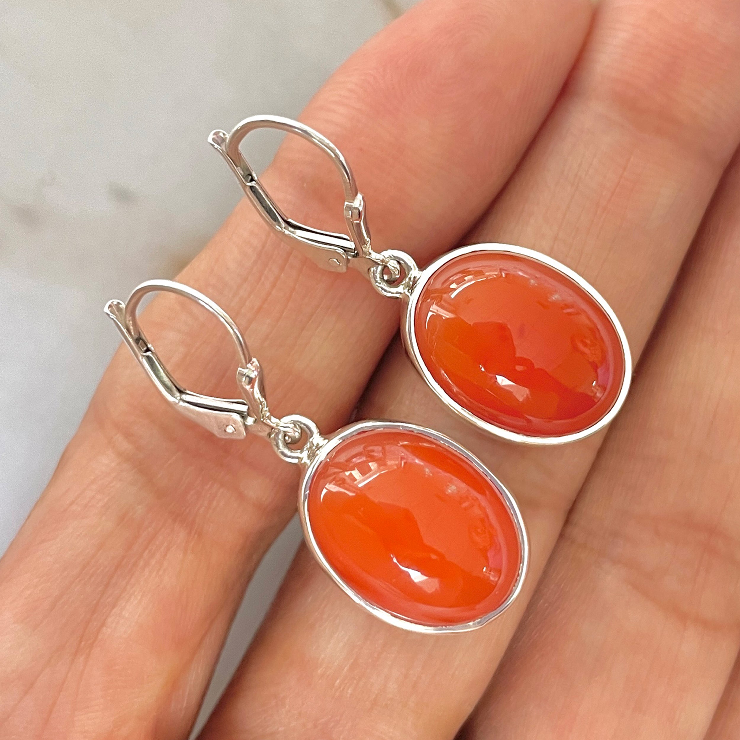 Carnelian Earring-(CRL-E-8.)