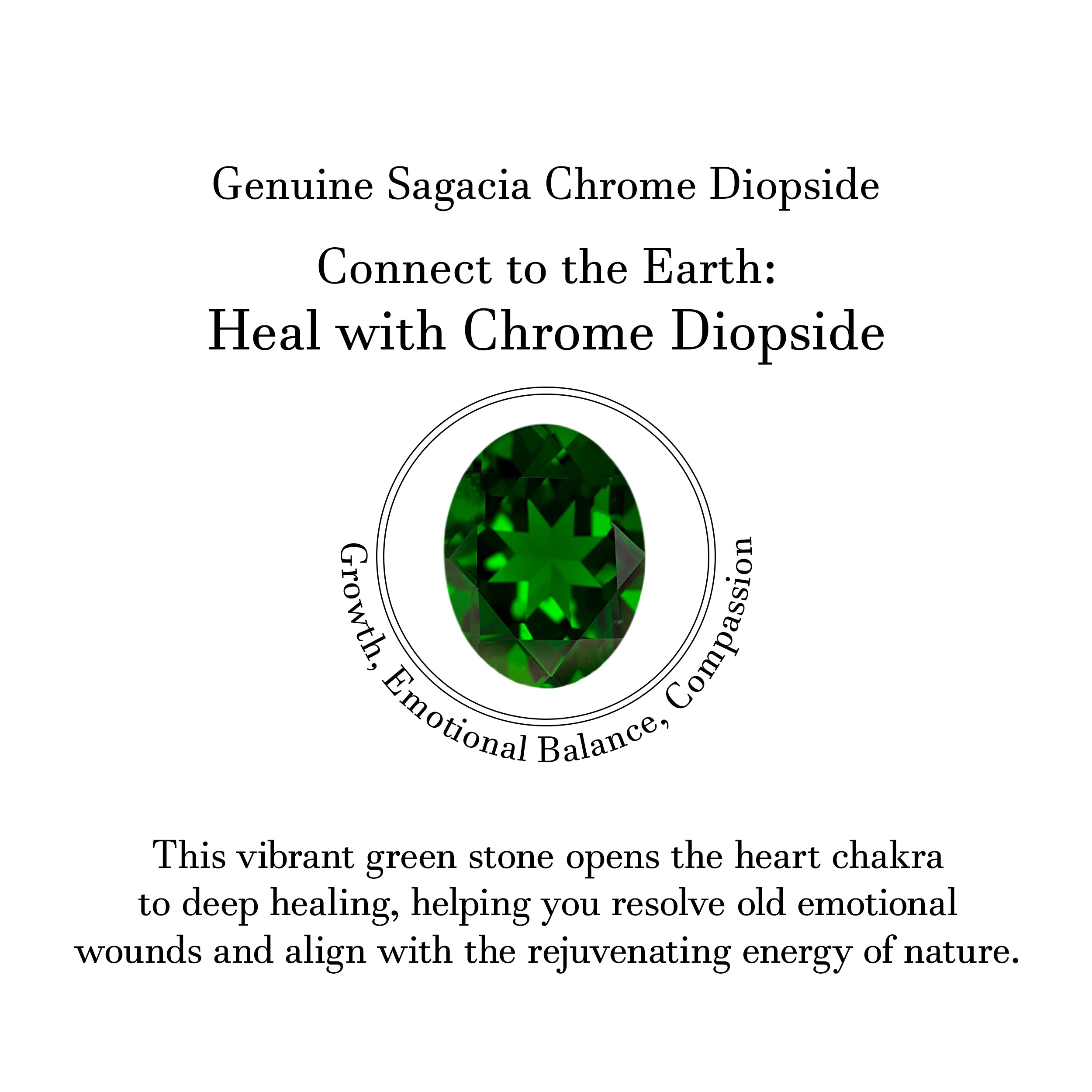 Chrome Diopside Adjustable Ring-(CRD-CCR-50.)