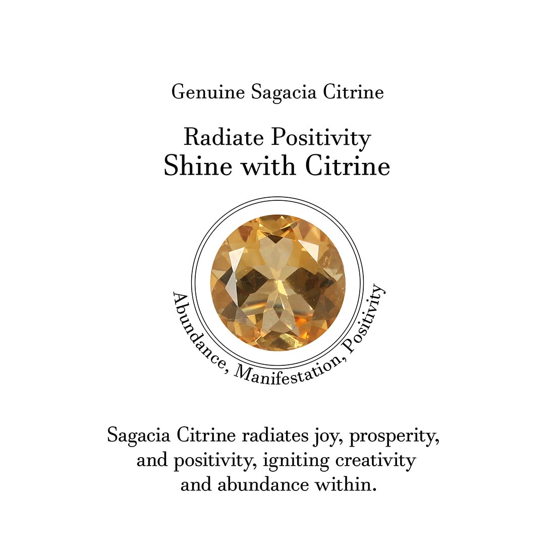Citrine Stud Earring-(CIT-SE-1426.)