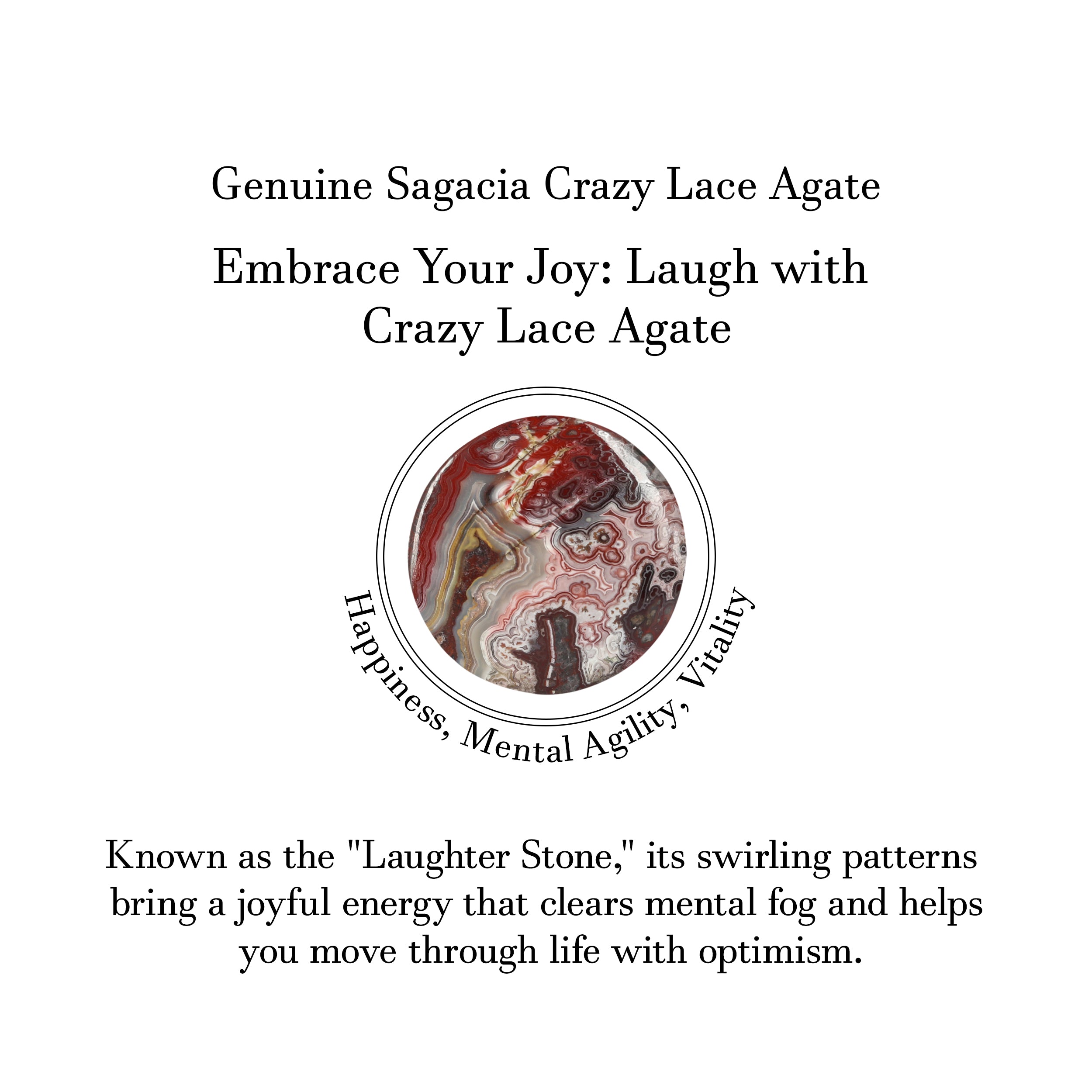 Crazy Lace Agate Adjustable Ring-(CLA-R-2.)