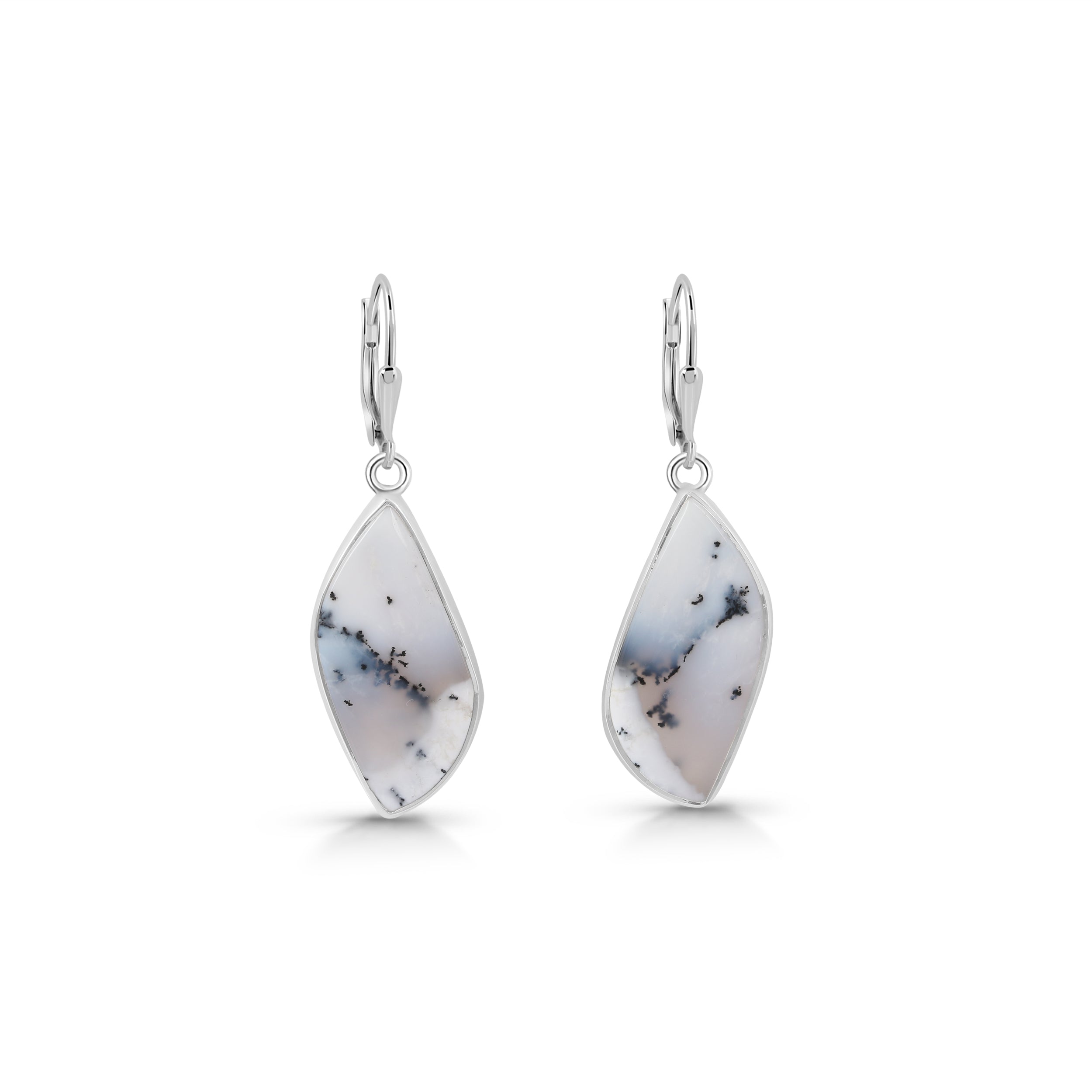 Dendritic Agate Earring-(DDA-E-17)