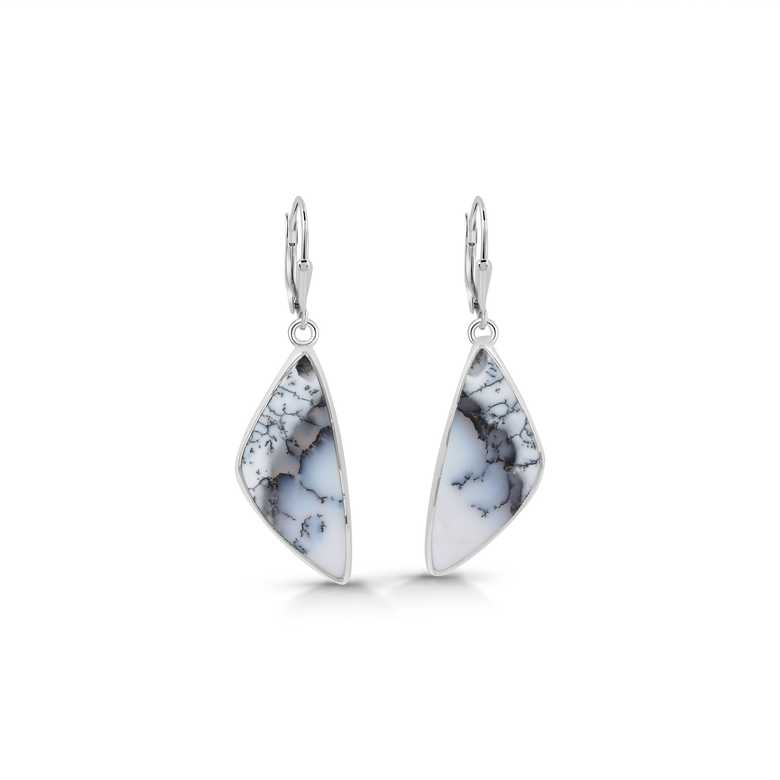 Dendritic Agate Earring-(DDA-E-18)
