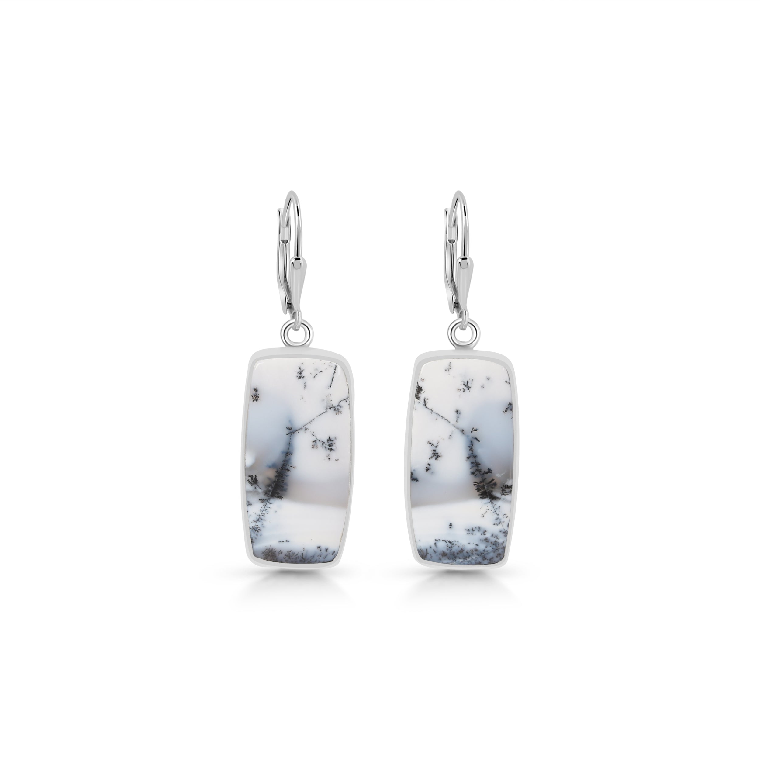 Dendritic Agate Earring-(DDA-E-21)