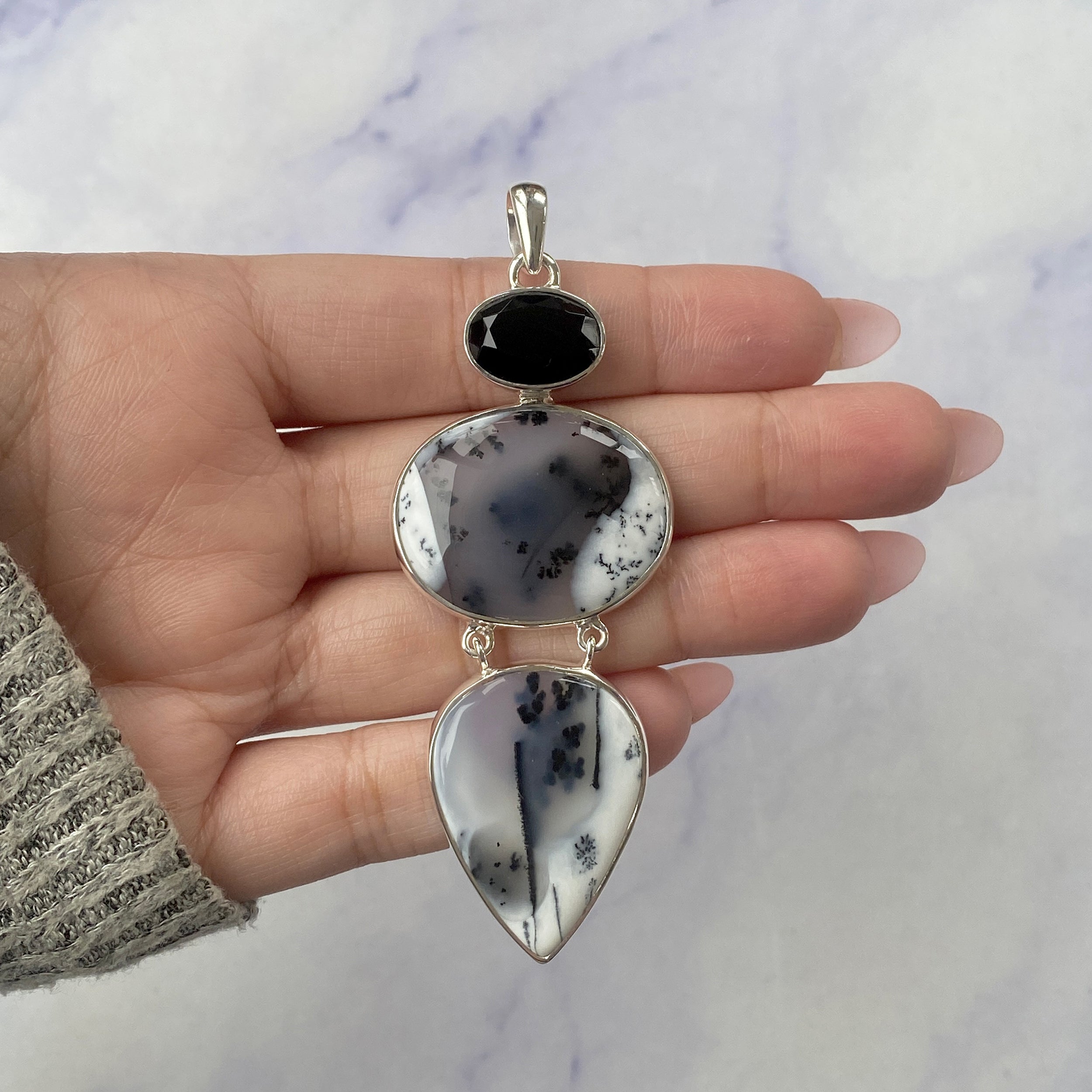 Dendritic Agate Pendant-(DDA-P-39.)