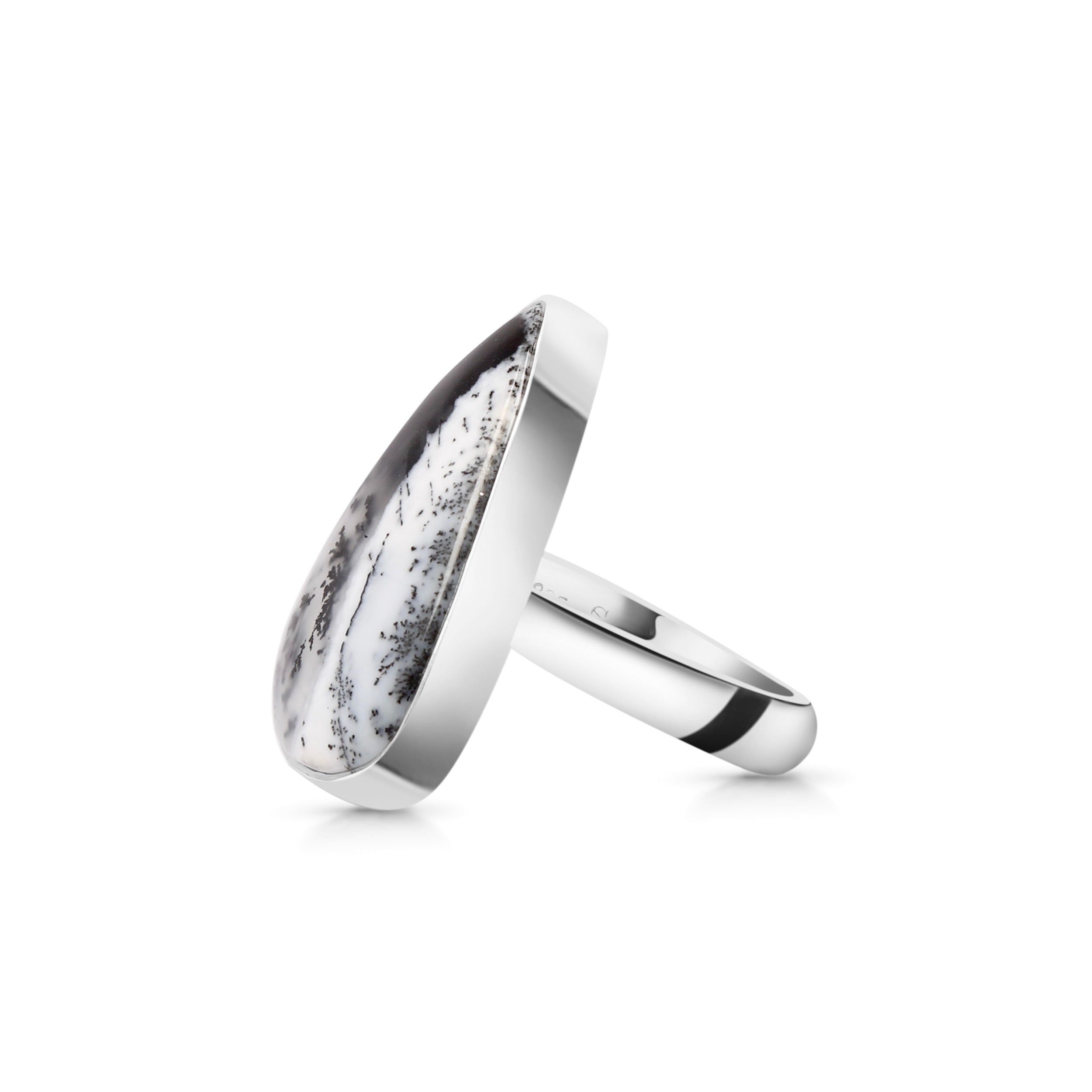 Dendritic Agate Adjustable Ring-(DDA-R-23.)