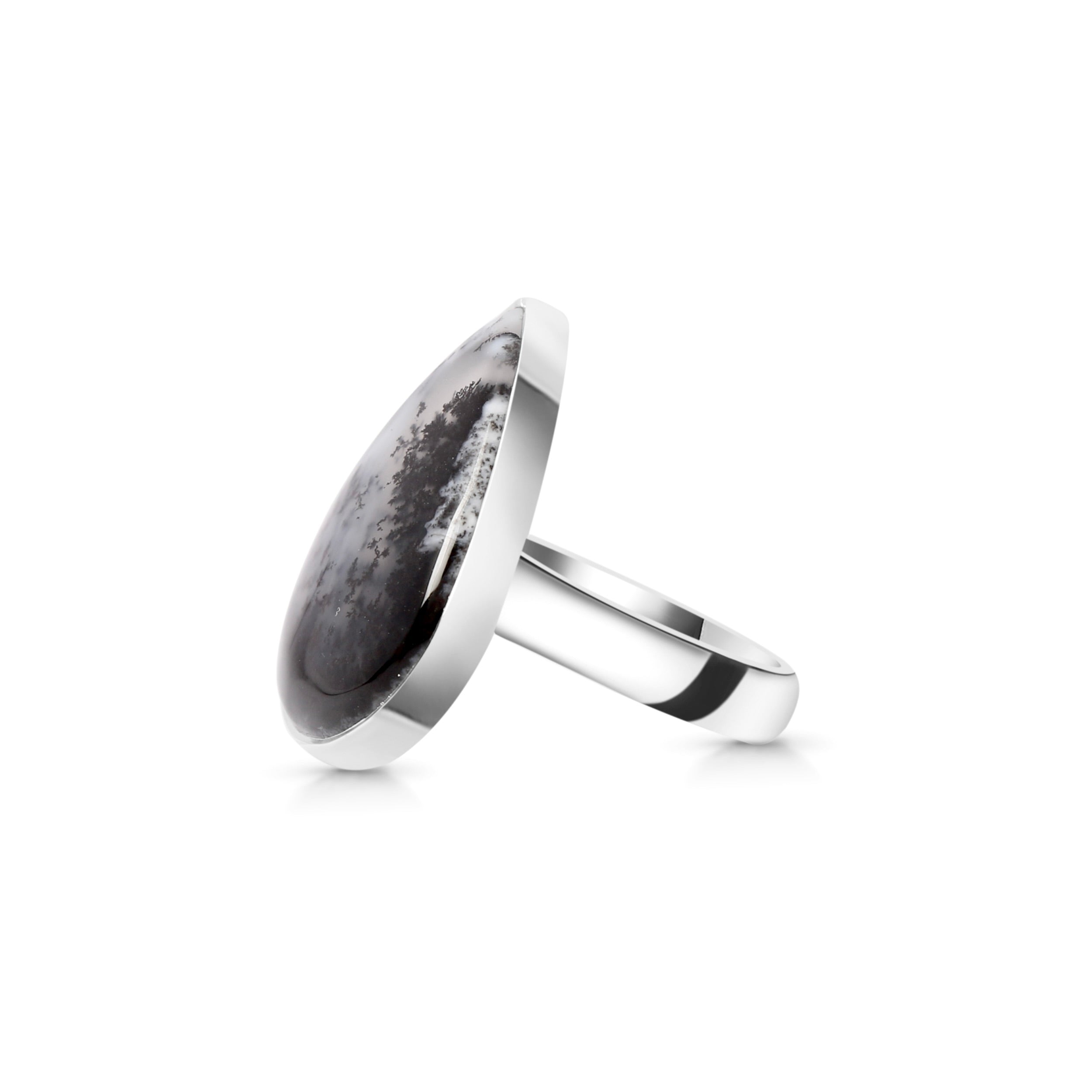Dendritic Agate Adjustable Ring-(DDA-R-3.)