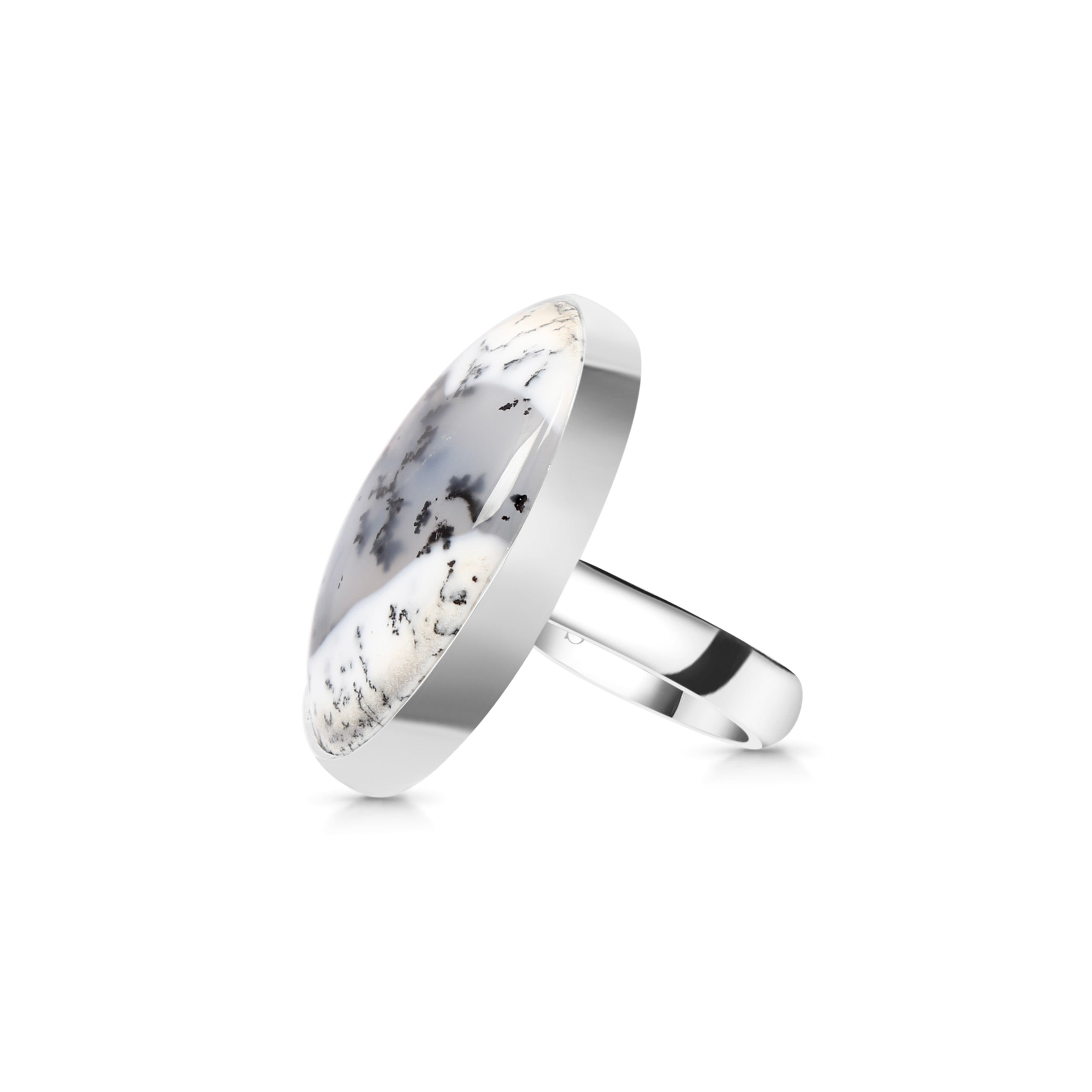 Dendritic Agate Adjustable Ring-(DDA-R-5.)