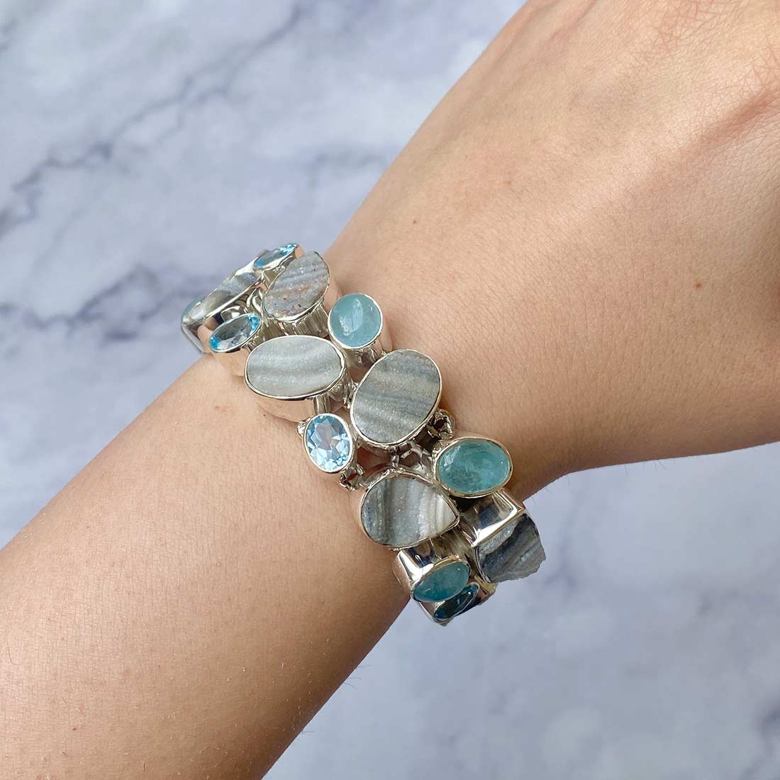 Desert Druzy Bracelet-(DDZ-B-1)