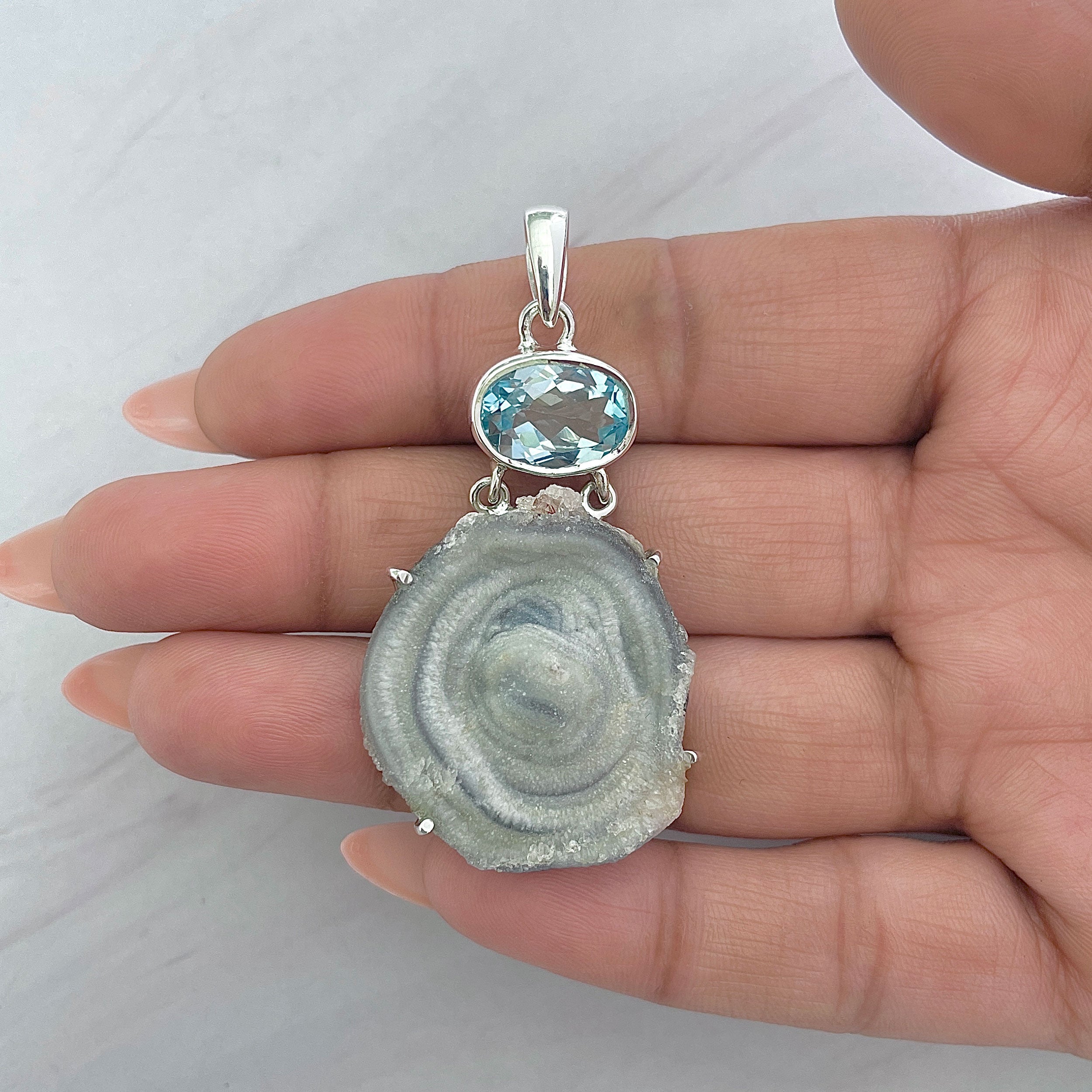 Desert Druzy Pendant-(DDZ-P-1.)