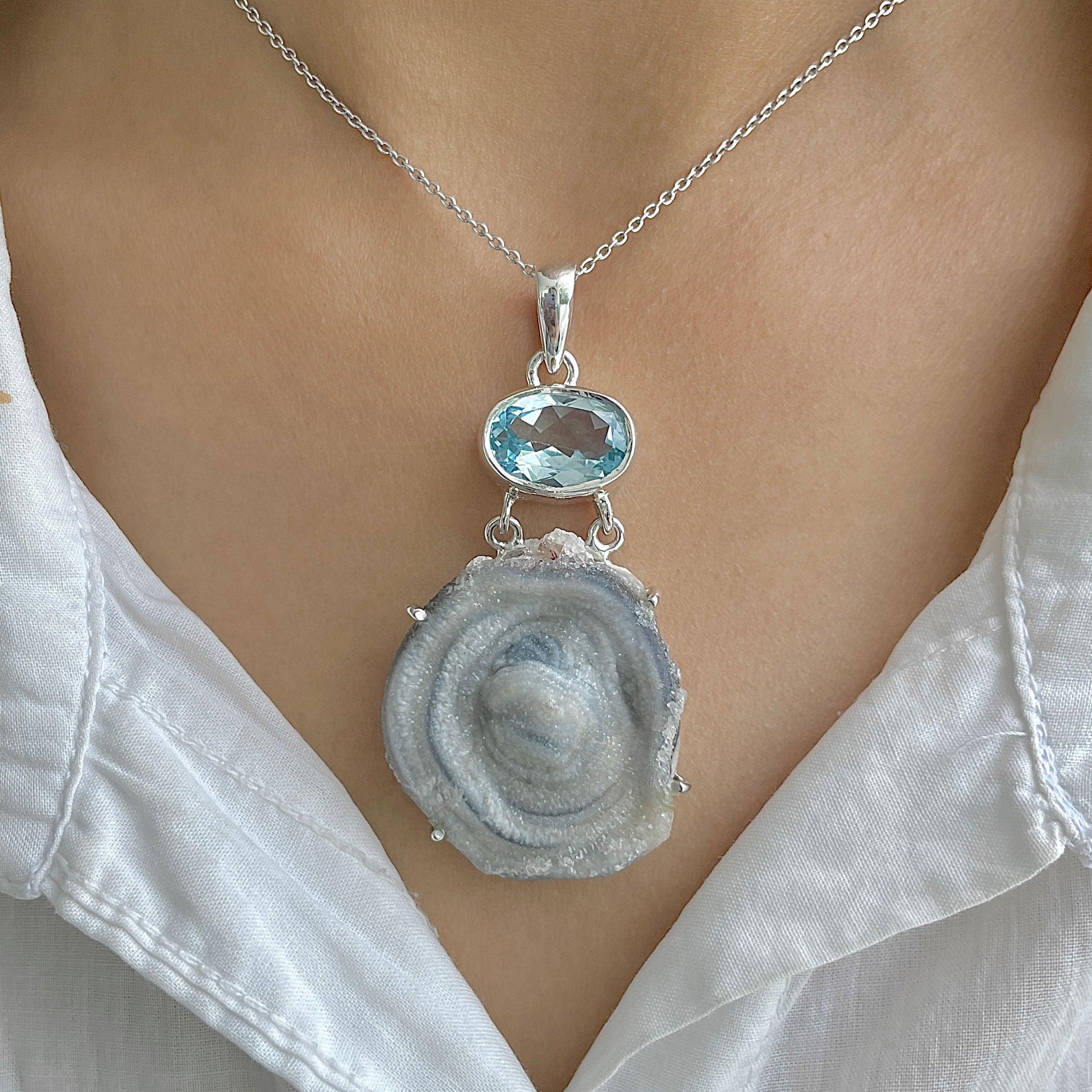 Desert Druzy Pendant-(DDZ-P-1.)