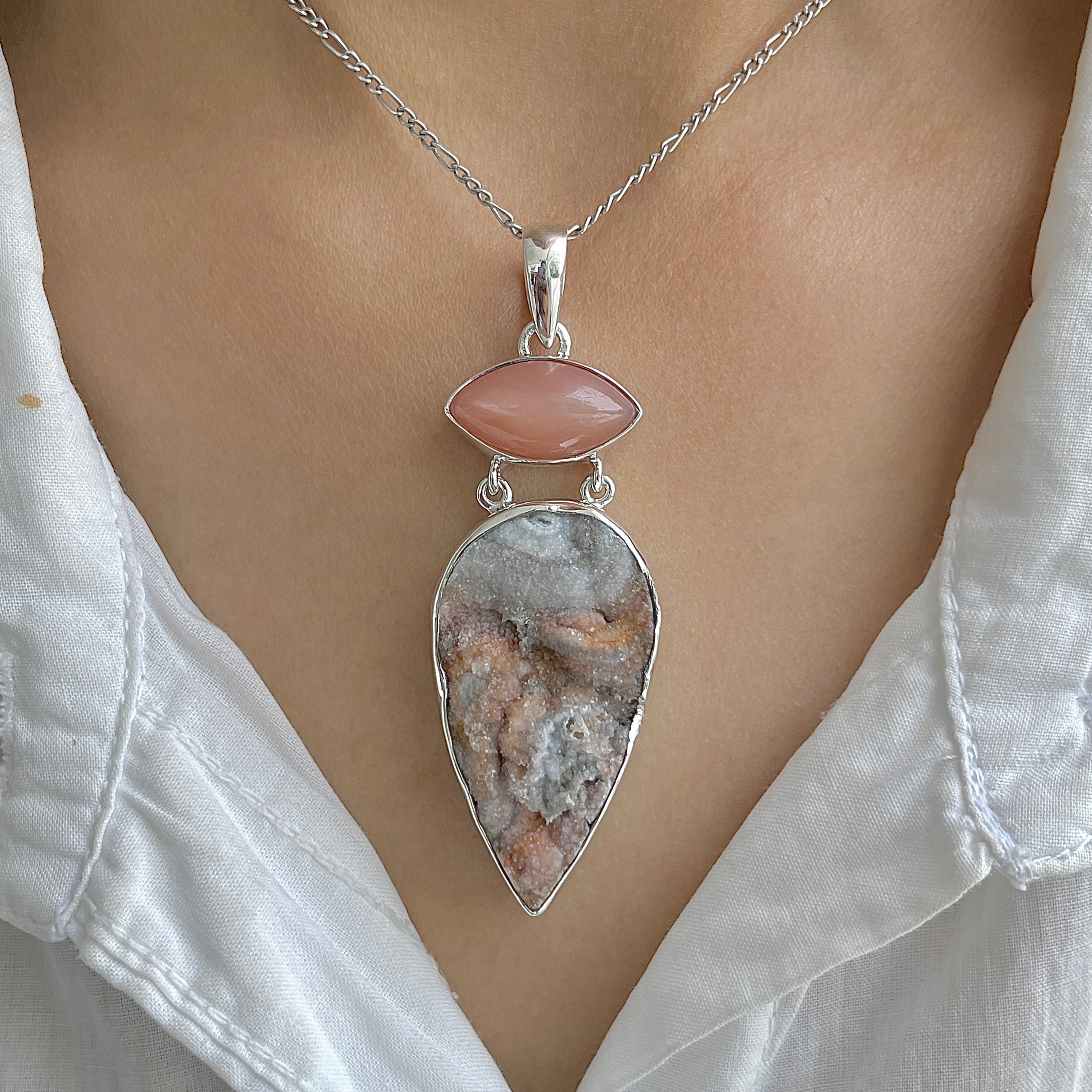 Desert Druzy Pendant-(DDZ-P-10.)