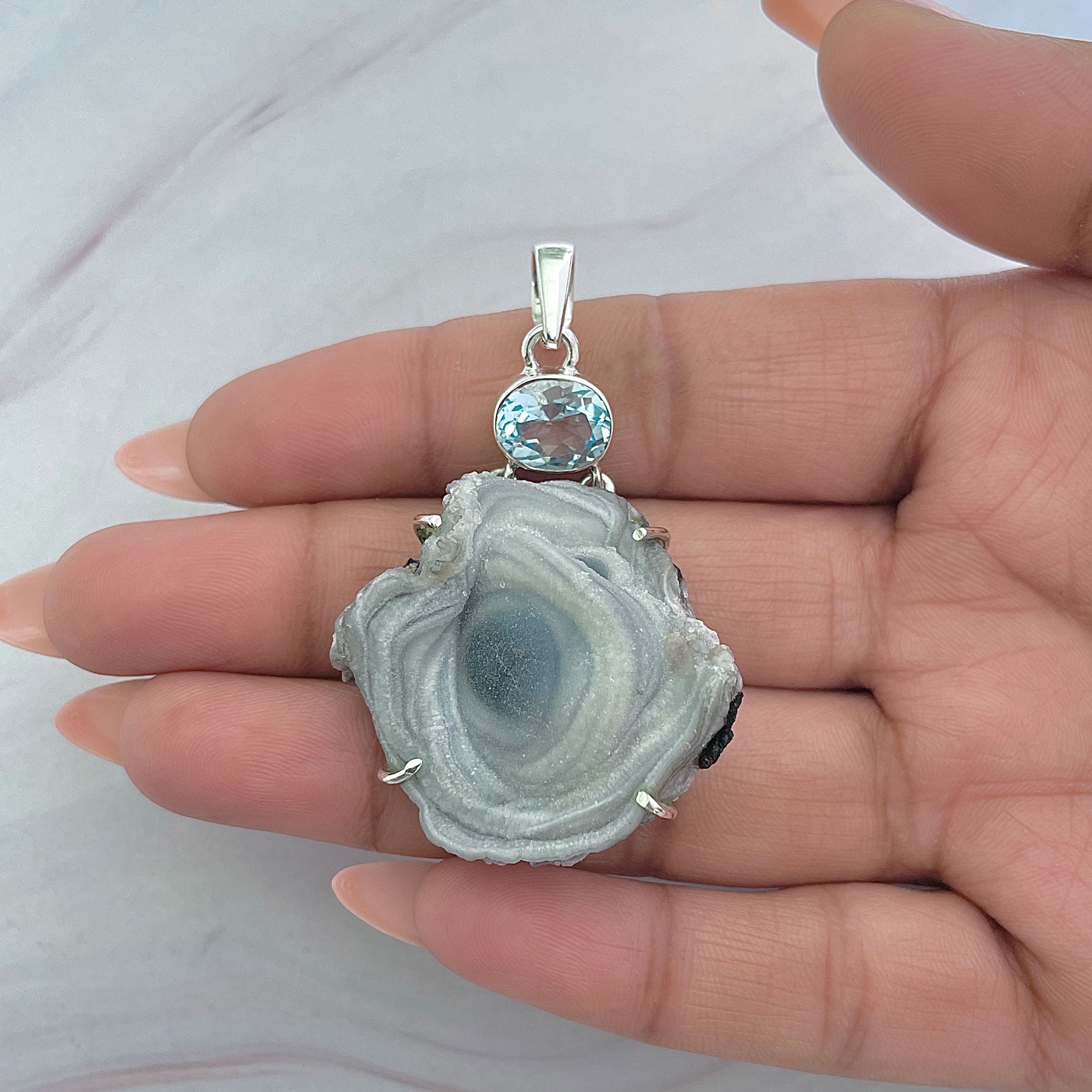 Desert Druzy Pendant-(DDZ-P-11.)