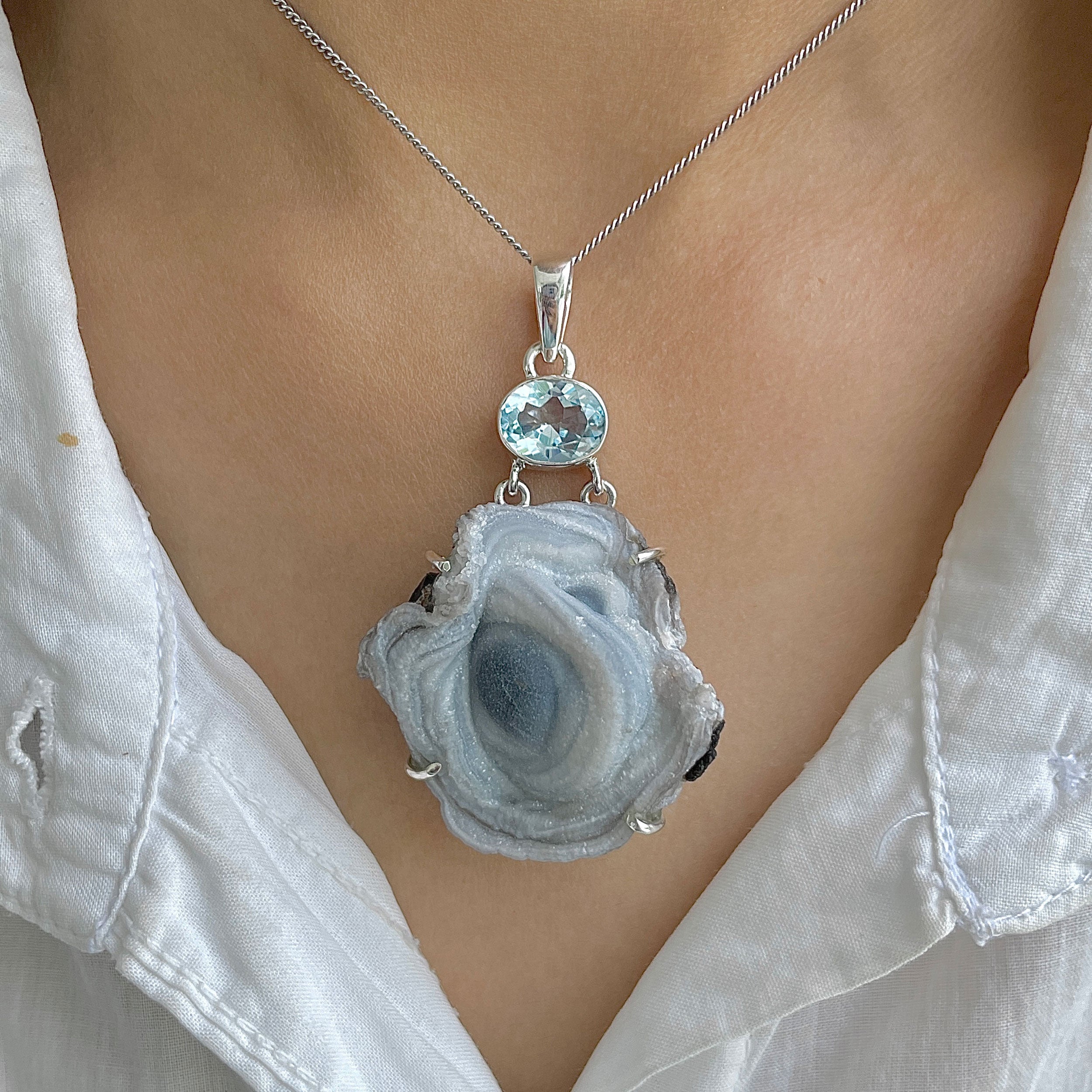 Desert Druzy Pendant-(DDZ-P-11.)