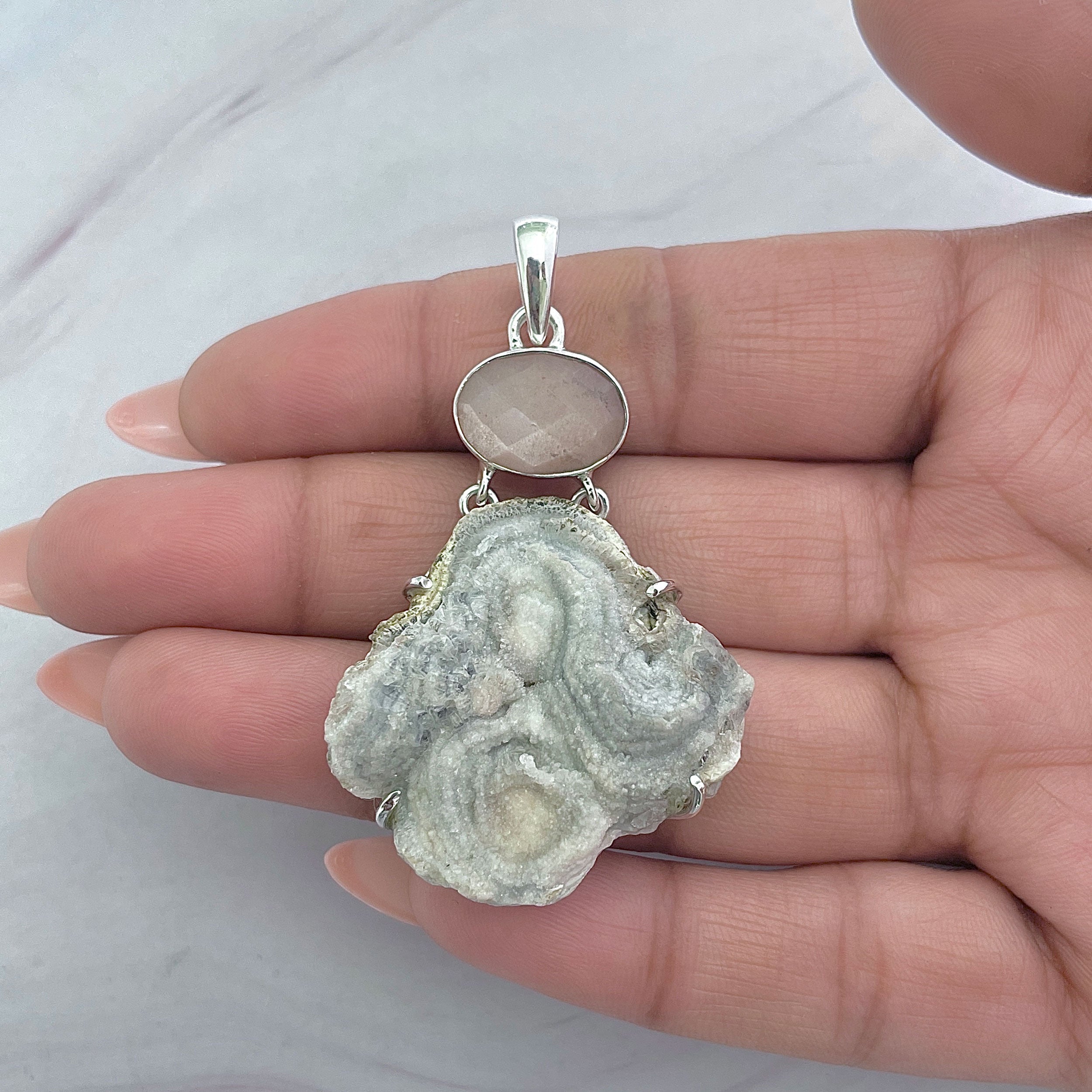 Desert Druzy Pendant-(DDZ-P-13.)