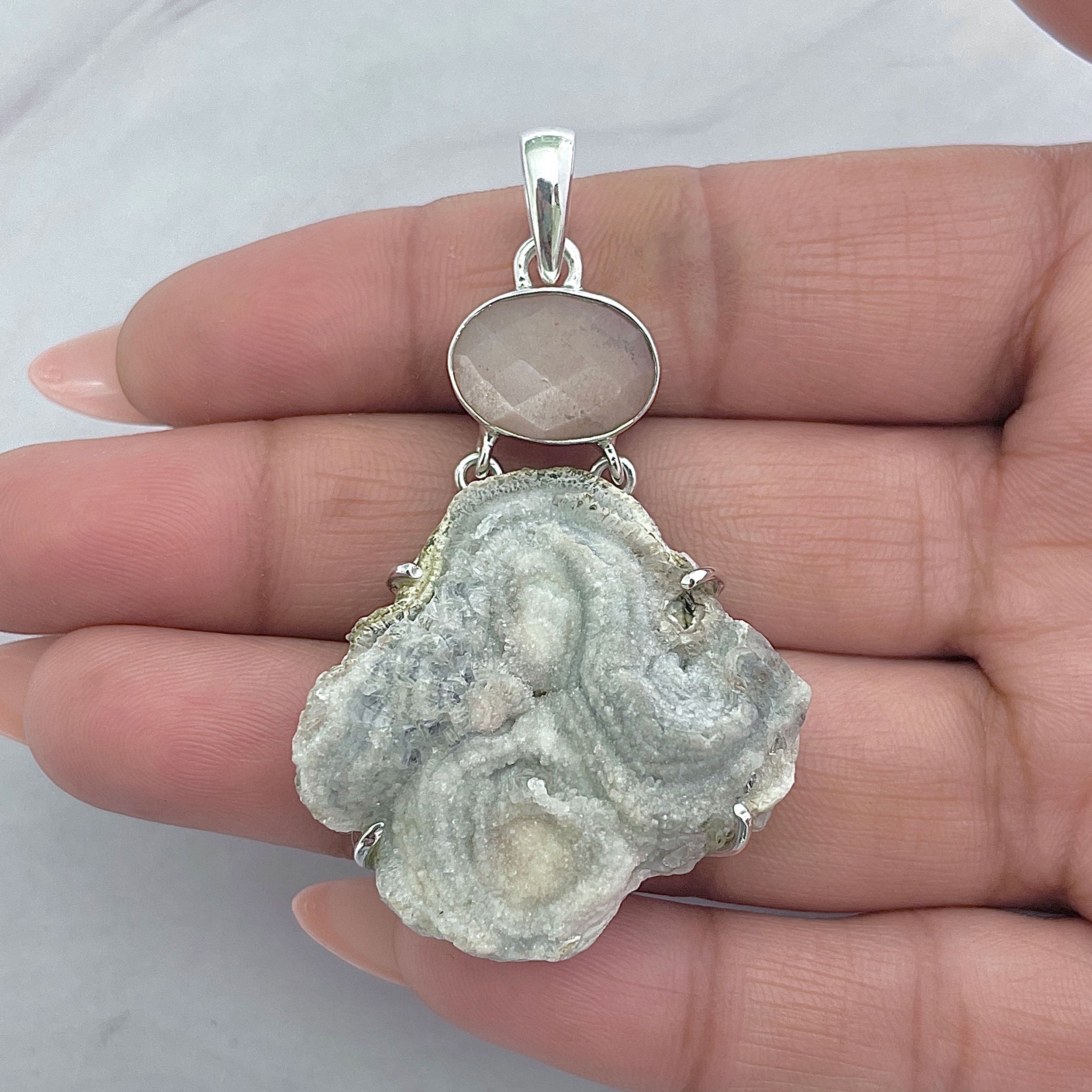 Desert Druzy Pendant-(DDZ-P-13.)
