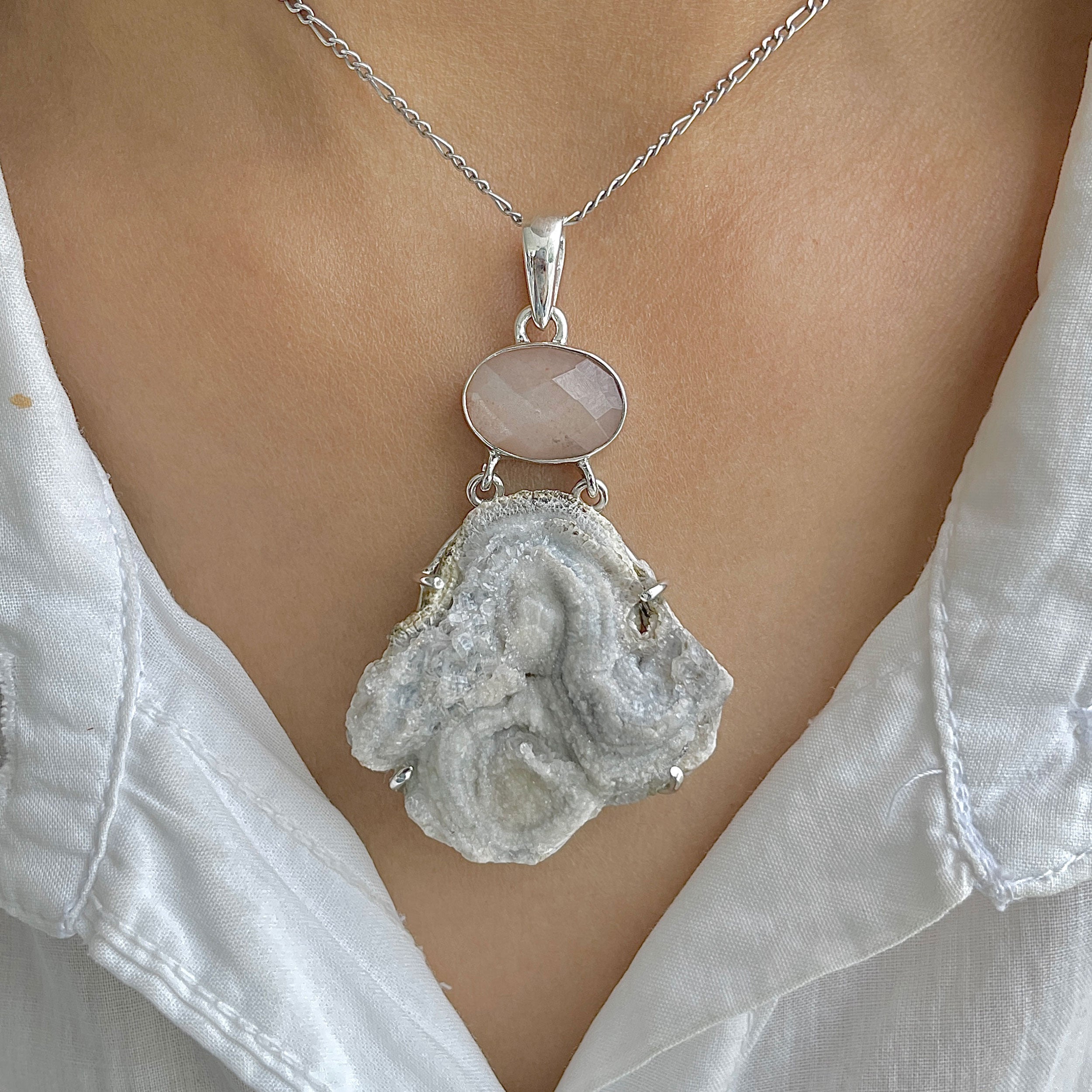 Desert Druzy Pendant-(DDZ-P-13.)
