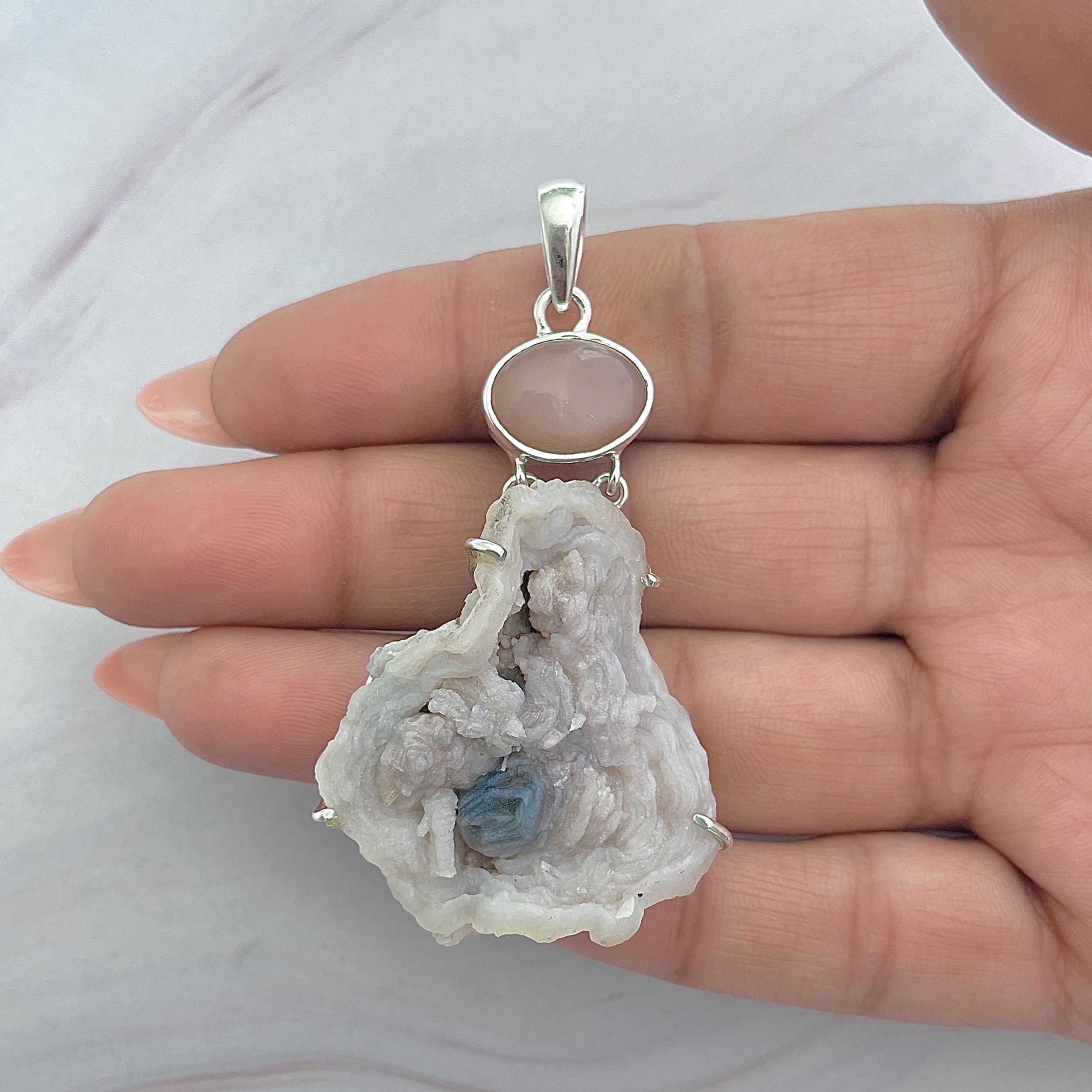 Desert Druzy Pendant-(DDZ-P-14.)