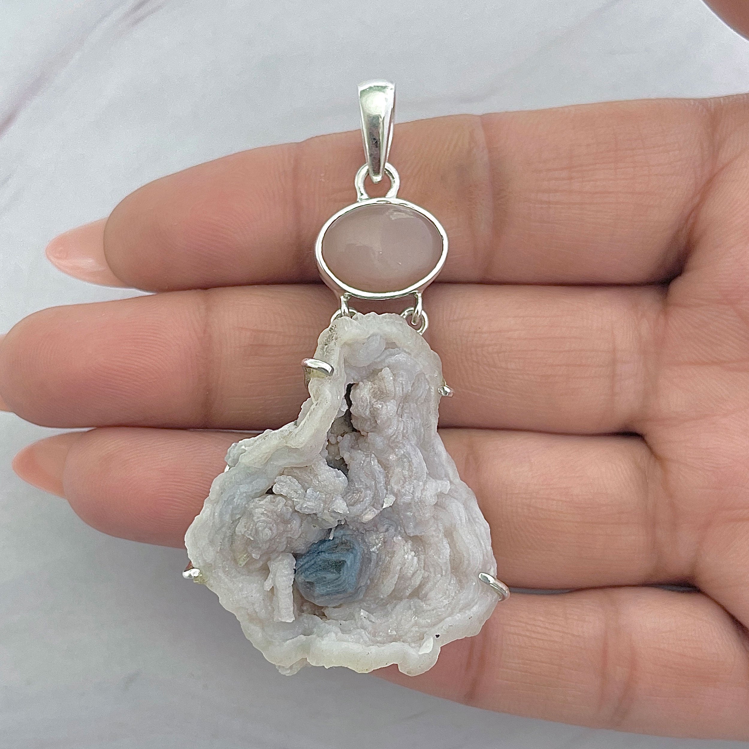 Desert Druzy Pendant-(DDZ-P-14.)