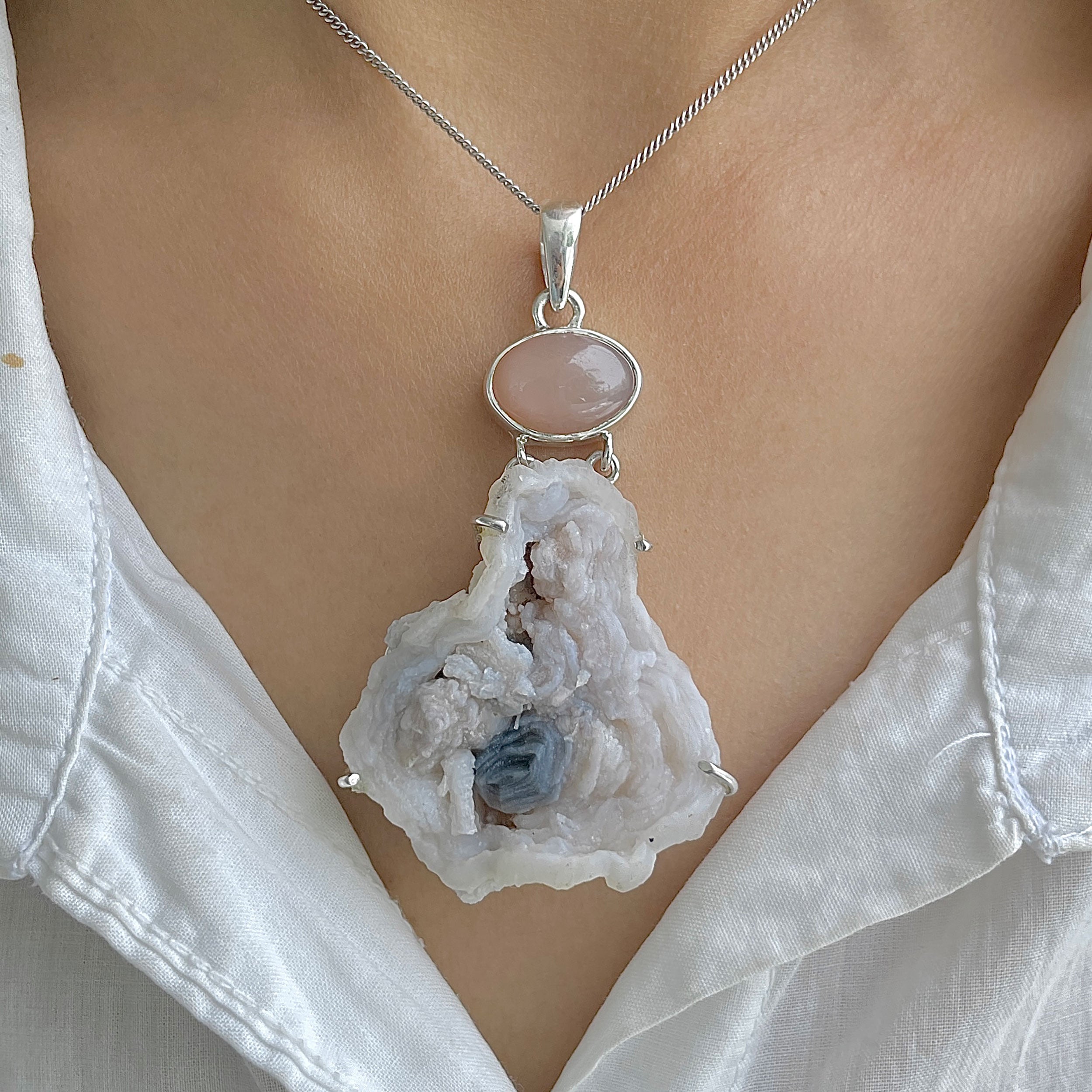 Desert Druzy Pendant-(DDZ-P-14.)