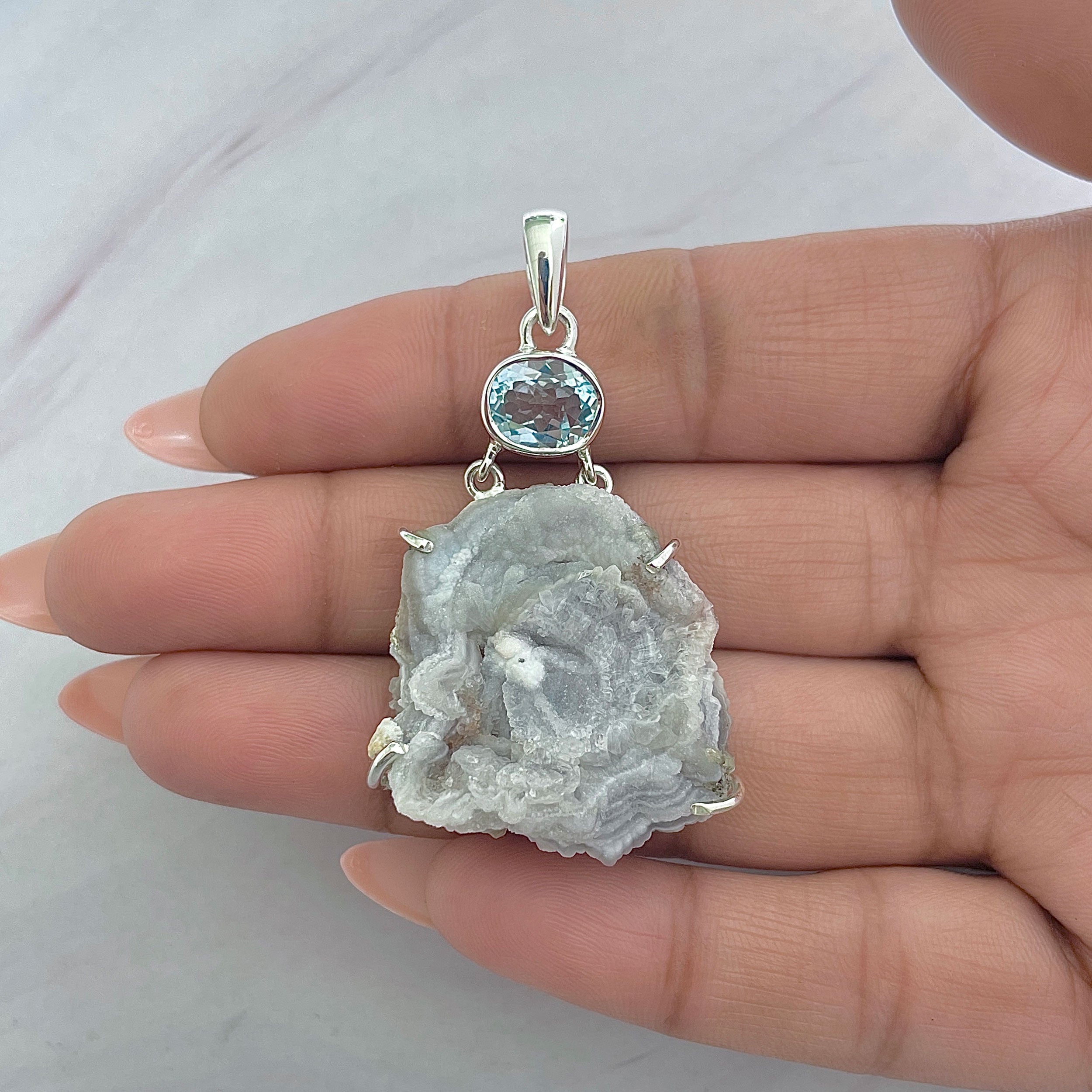 Desert Druzy Pendant-(DDZ-P-15.)