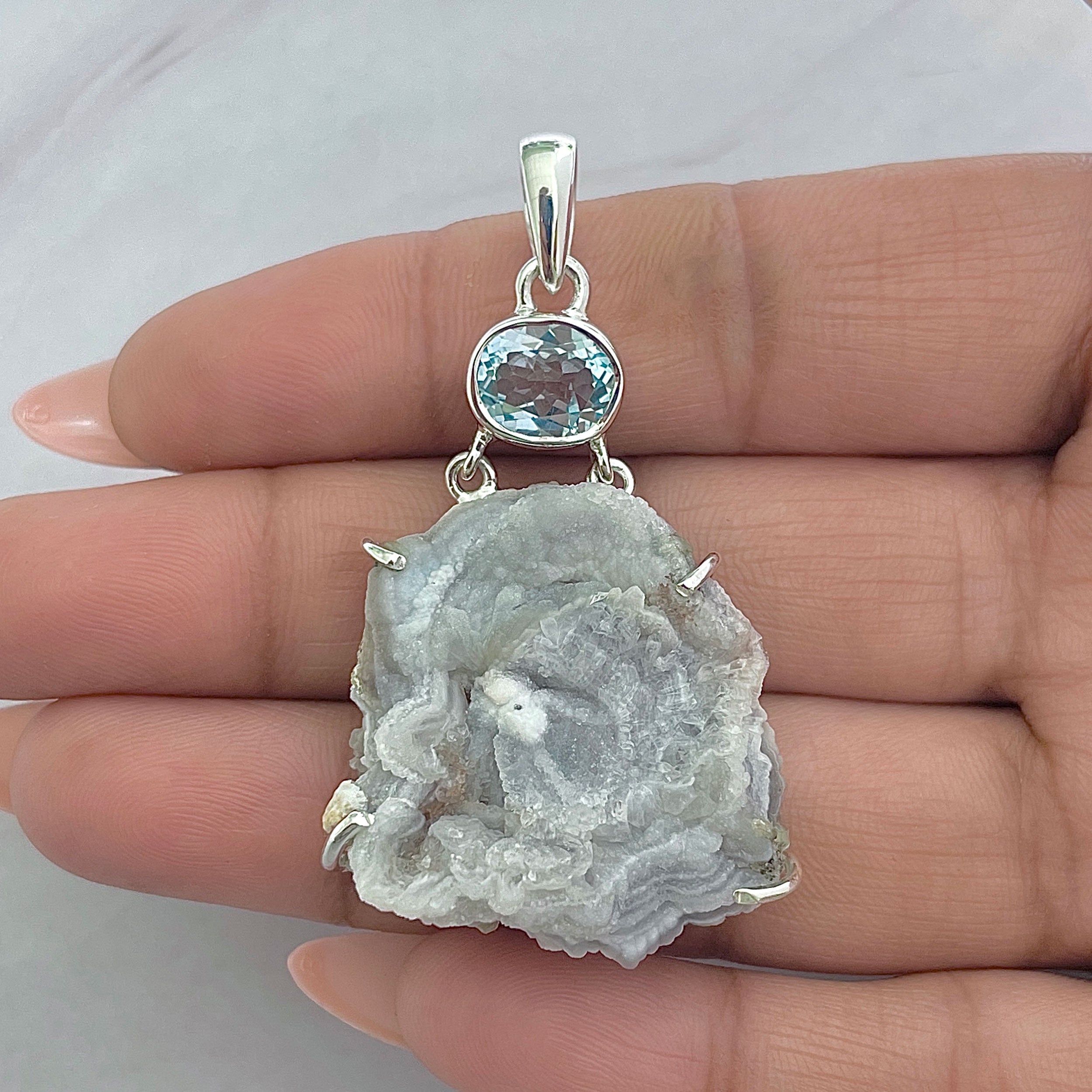 Desert Druzy Pendant-(DDZ-P-15.)
