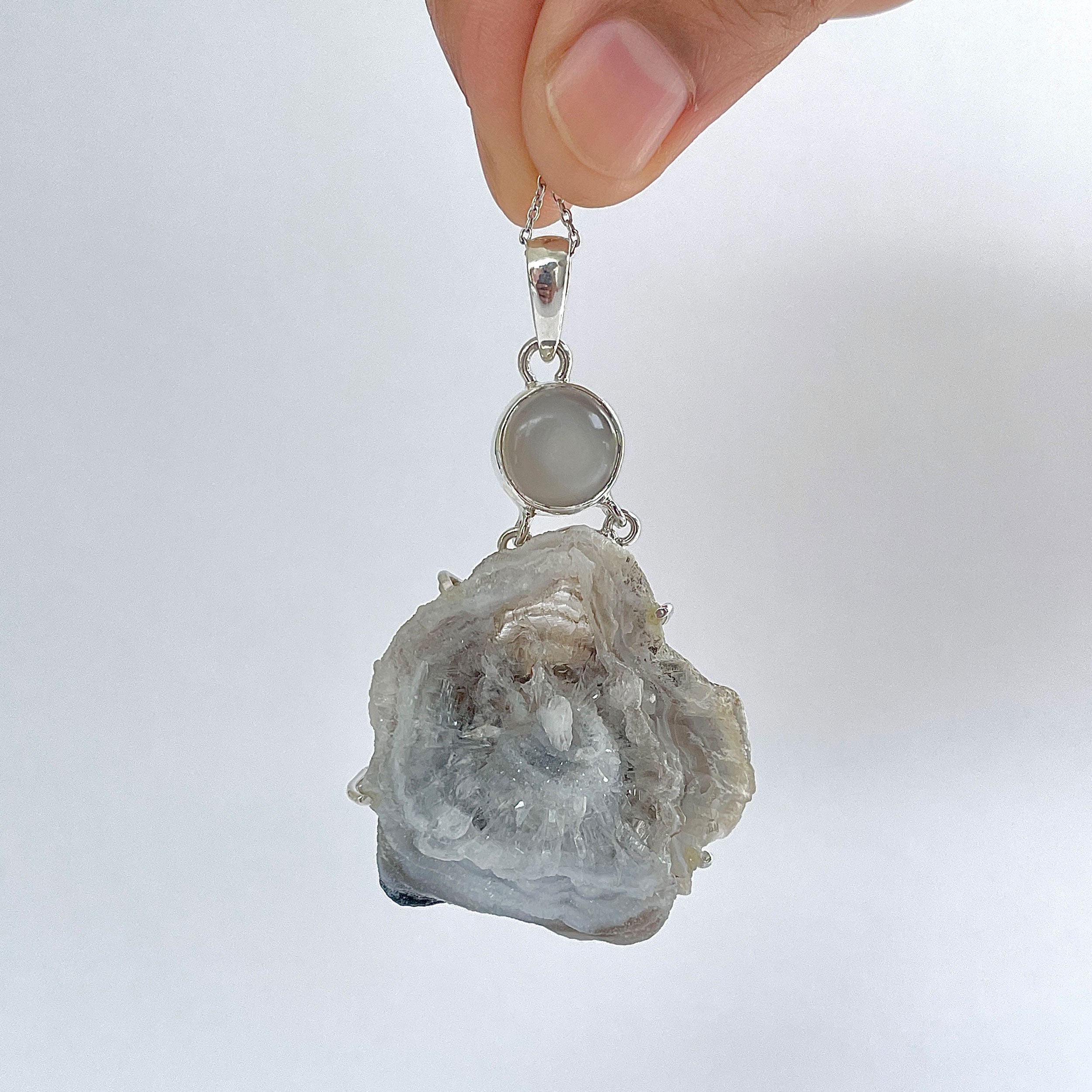 Desert Druzy Pendant-(DDZ-P-16.)